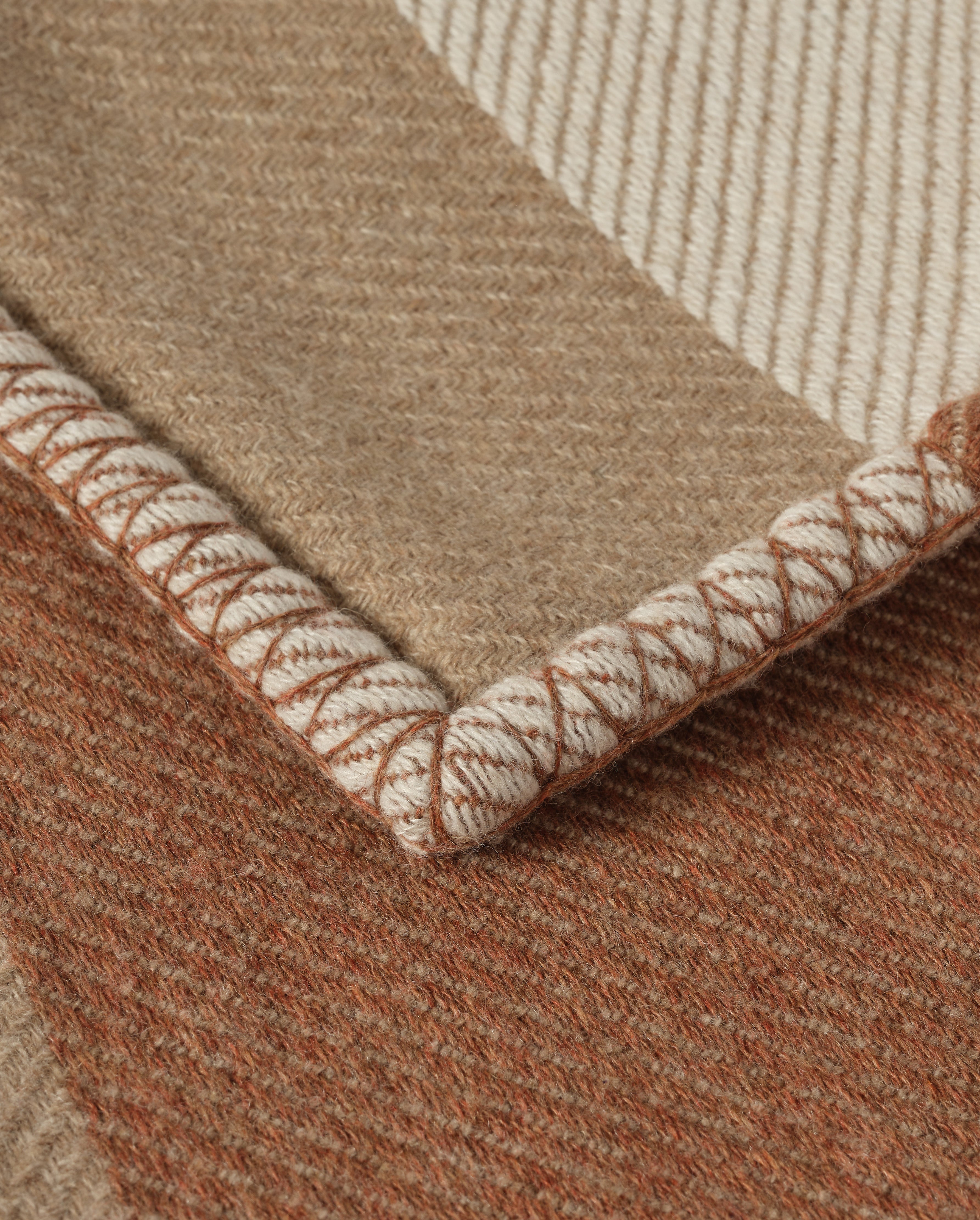 Johnstons of Elgin - Brown Geometric Throw