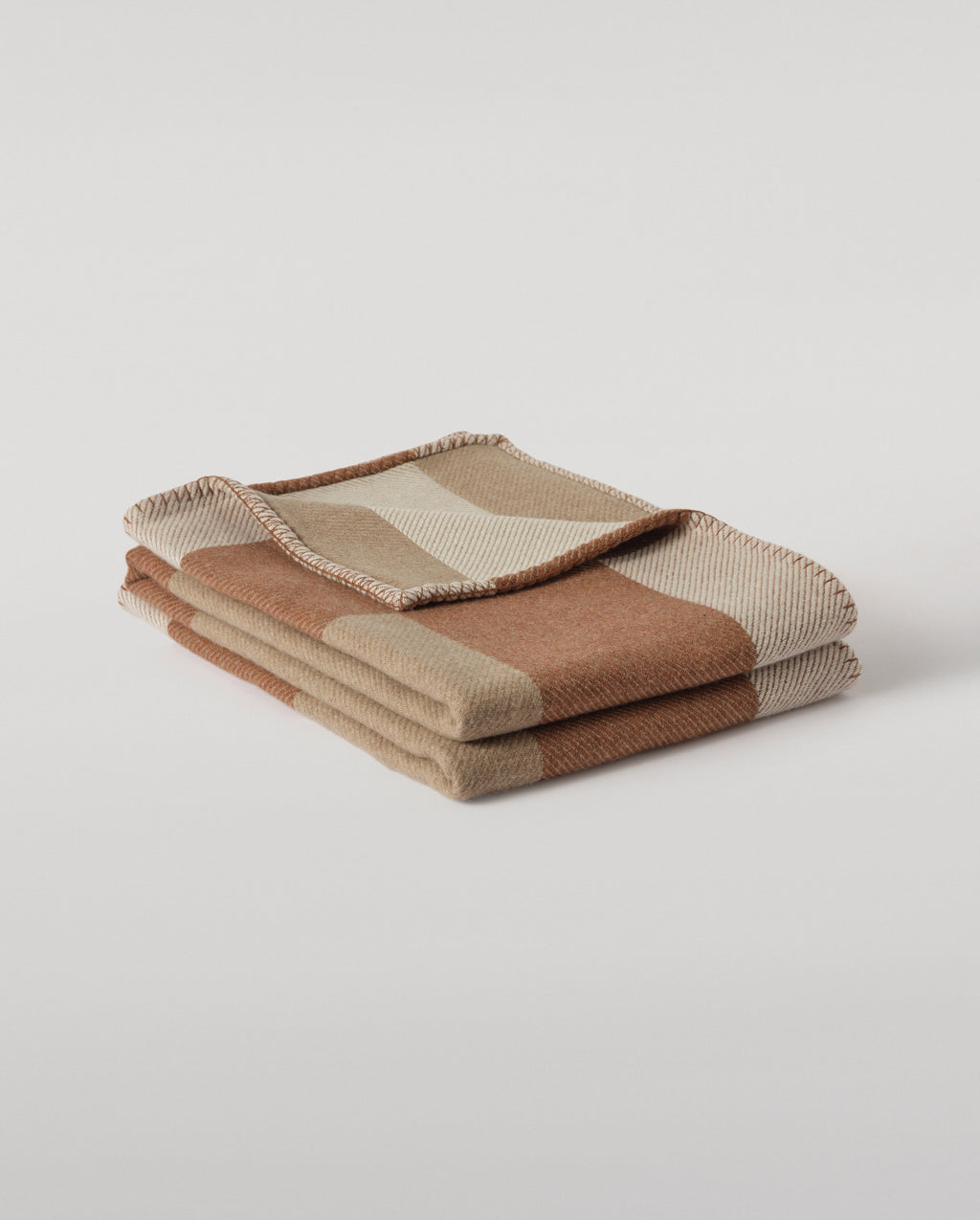 Johnstons of Elgin - Brown Geometric Throw