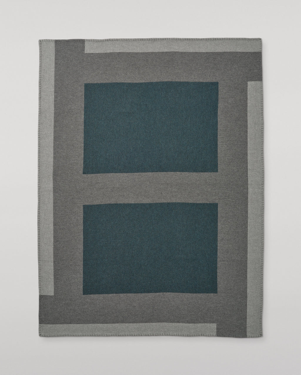 Johnstons of Elgin - Grey & Green Geometric Throw