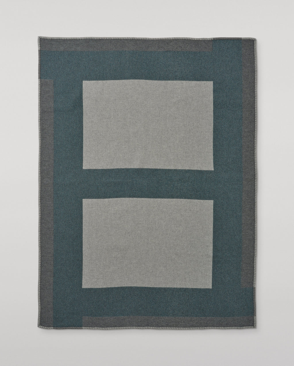 Johnstons of Elgin - Grey & Green Geometric Throw