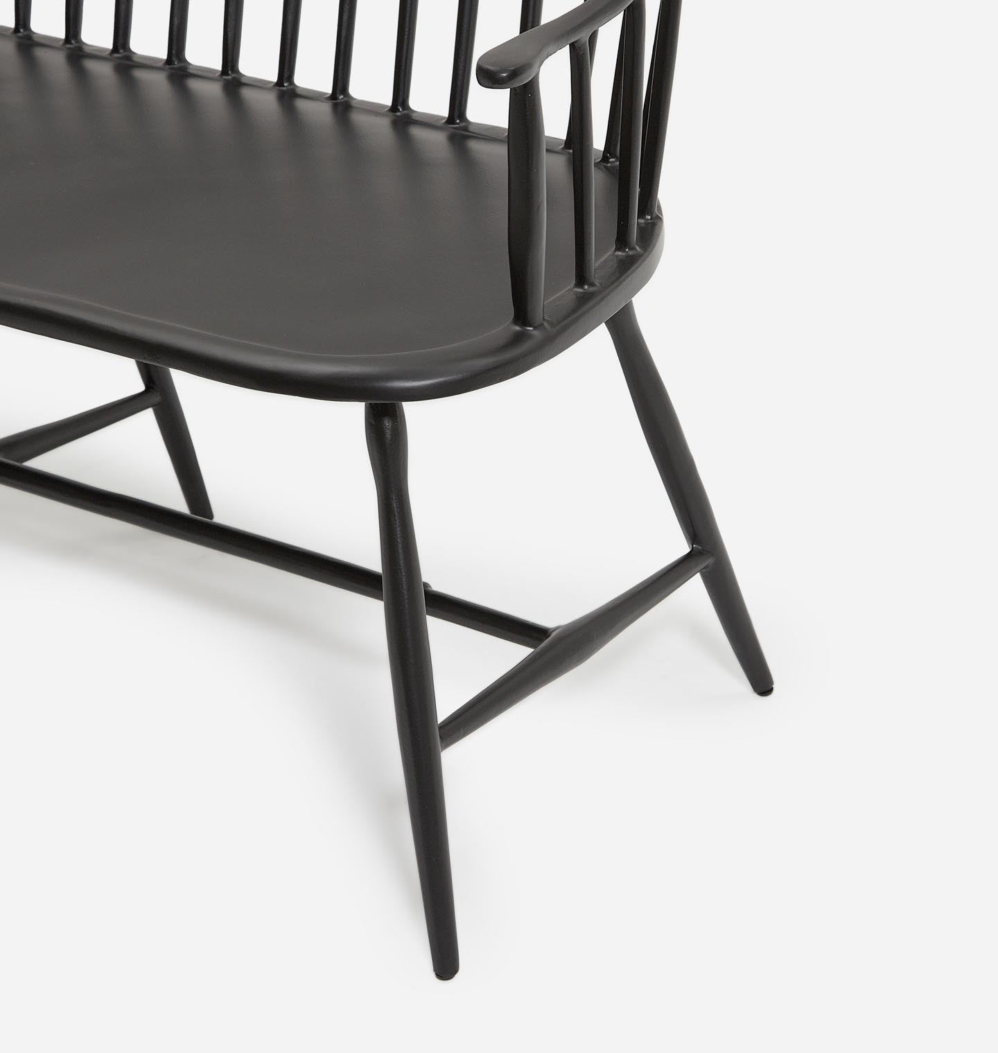 Amber Interiors - Dakota Low Back Outdoor Bench