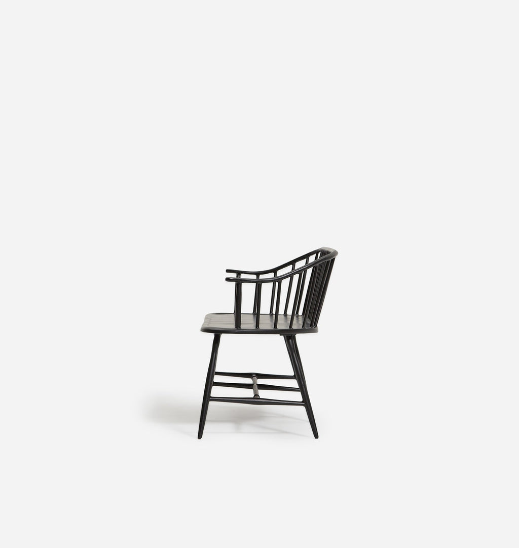 Amber Interiors - Dakota Low Back Outdoor Bench