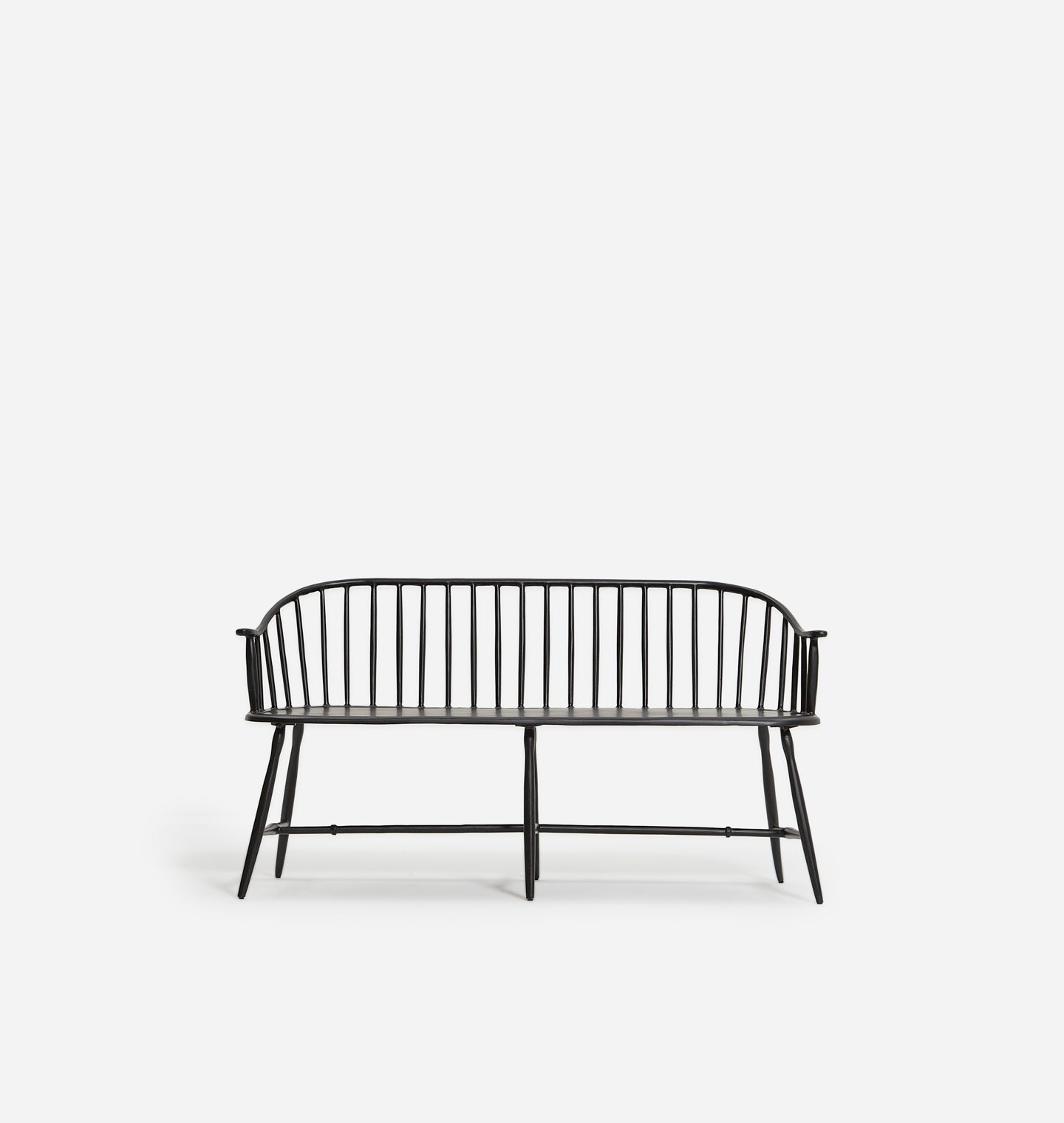 Amber Interiors - Dakota Low Back Outdoor Bench