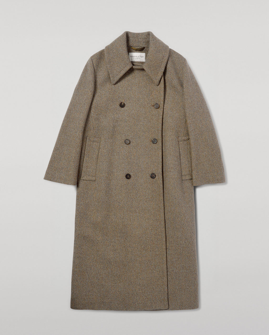 Johnstons of Elgin - The Great Coat in Brown