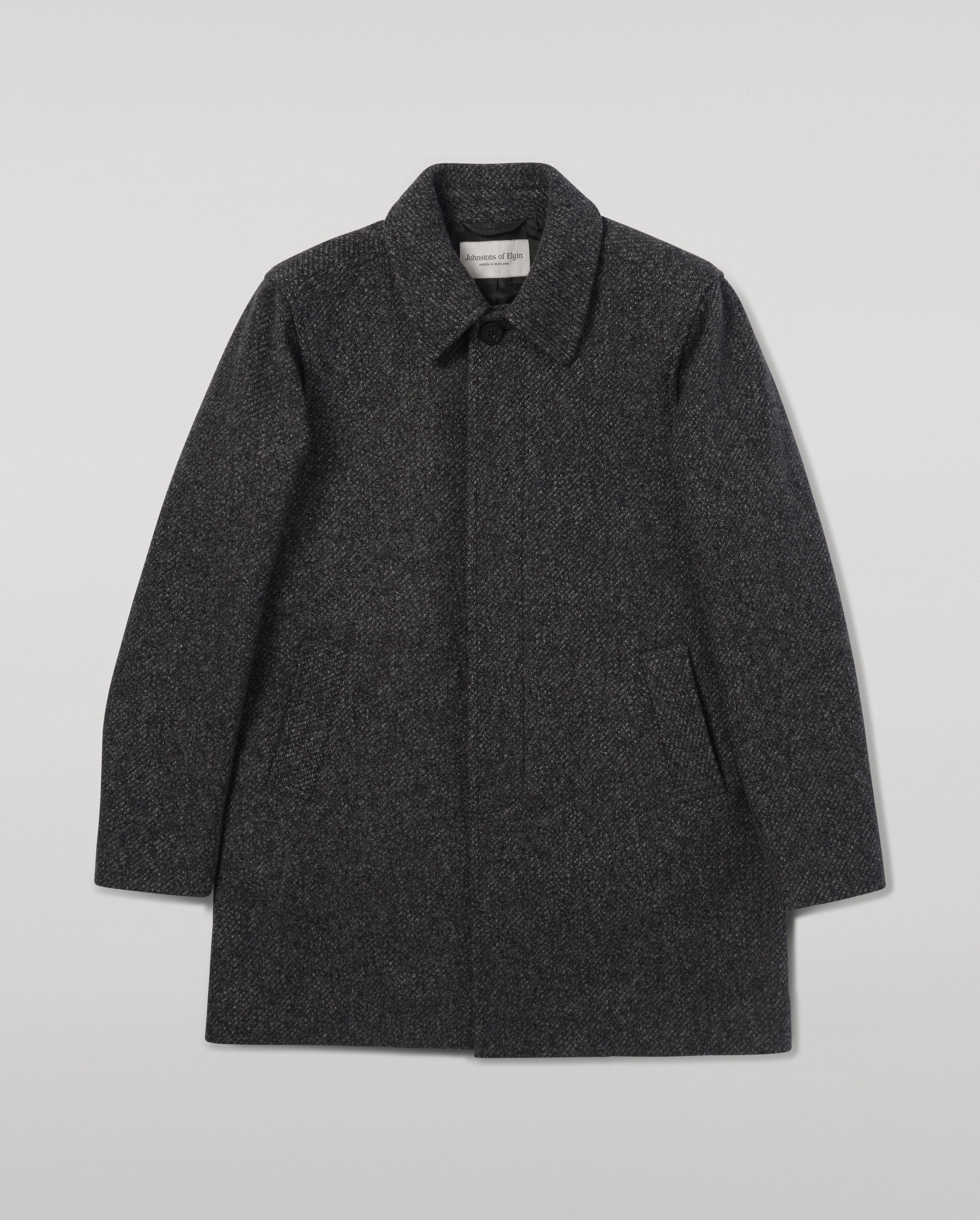 Johnstons of Elgin - Wool Grey Car Coat