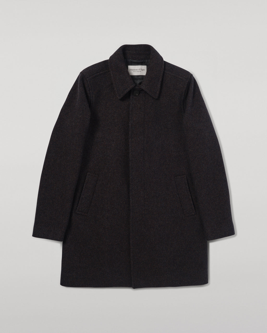 Johnstons of Elgin - Wool Grey Car Coat