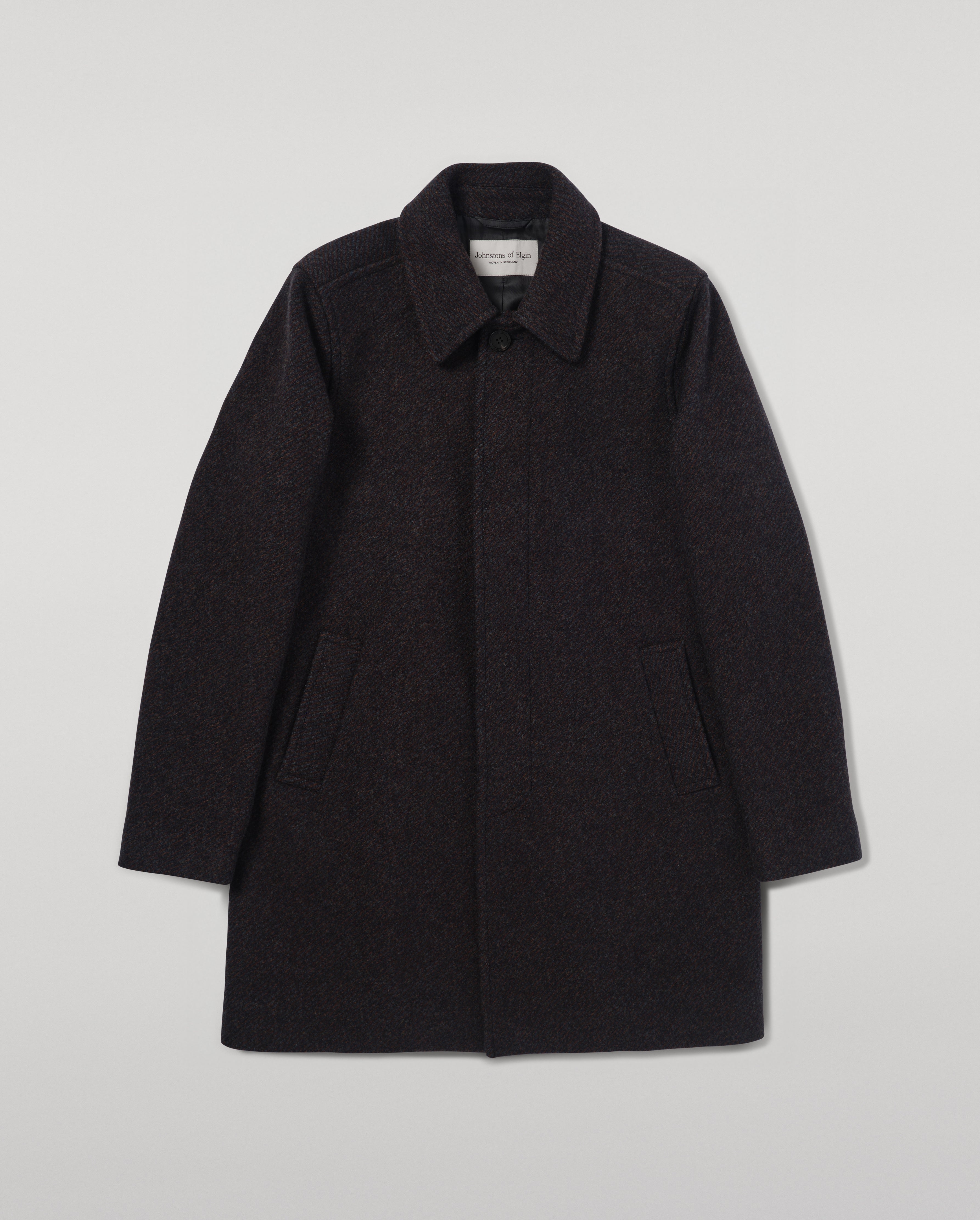 Johnstons of Elgin - Wool Grey Car Coat