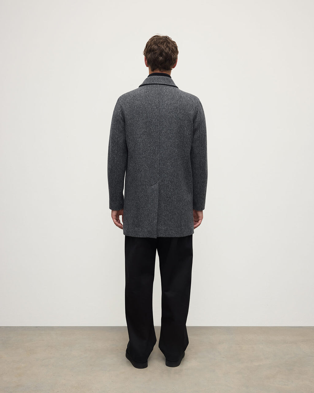 Johnstons of Elgin - Wool Grey Car Coat