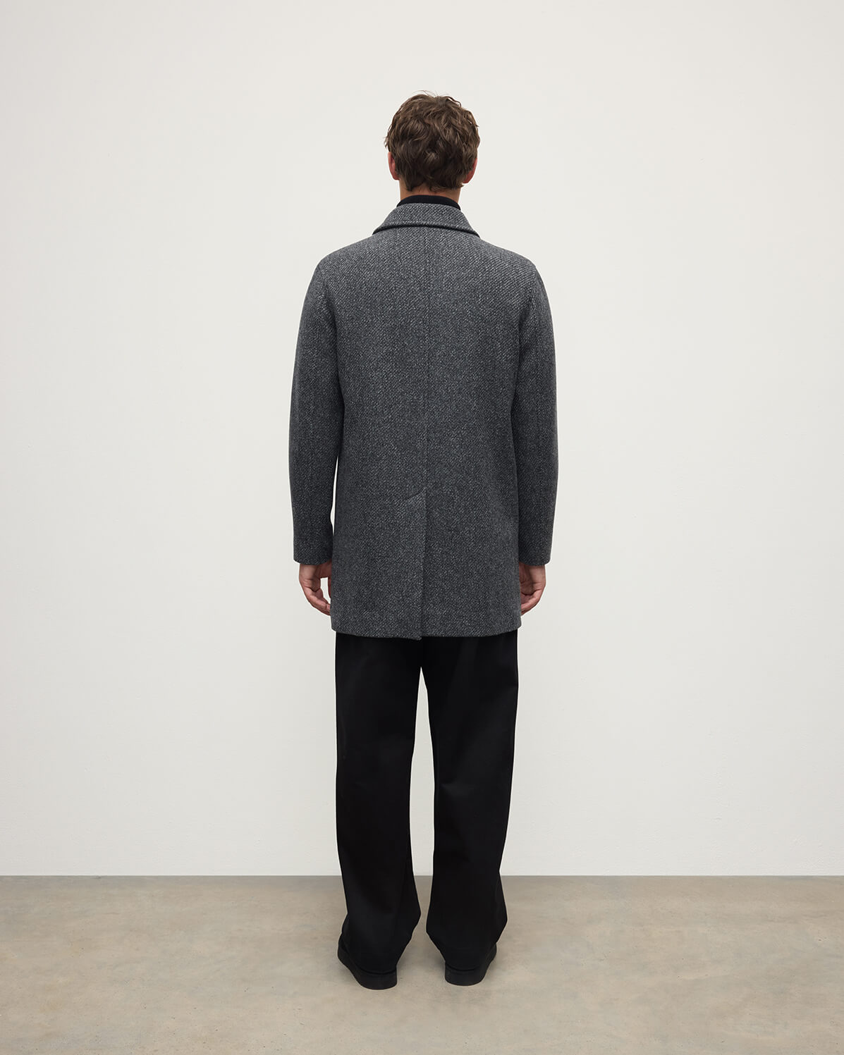 Johnstons of Elgin - Wool Grey Car Coat