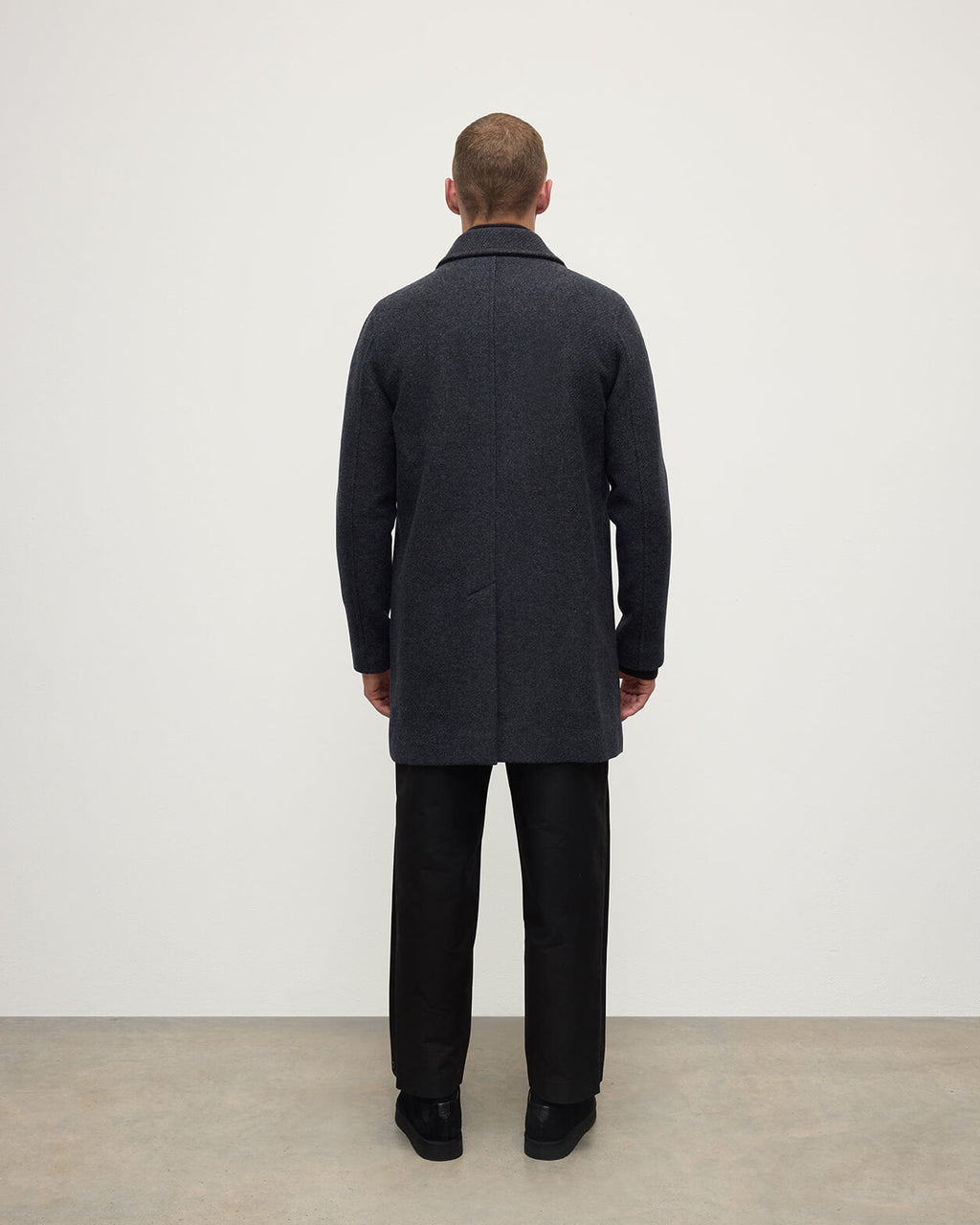 Johnstons of Elgin - Wool Grey Car Coat