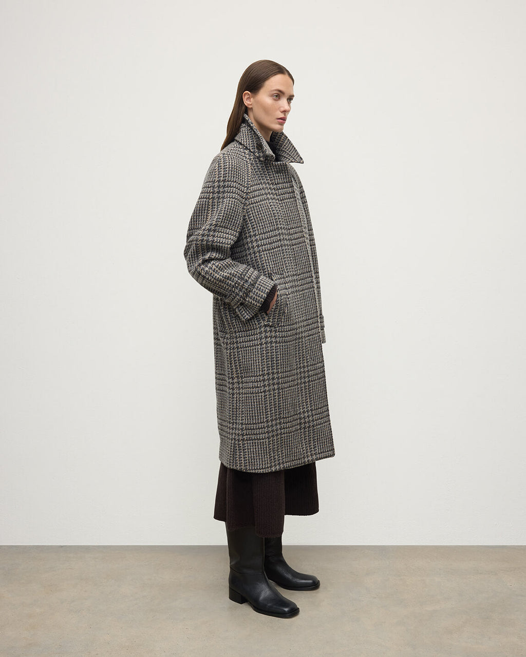 Johnstons of Elgin - Women's Balmacaan Coat | Peregrine Glen Urquhart
