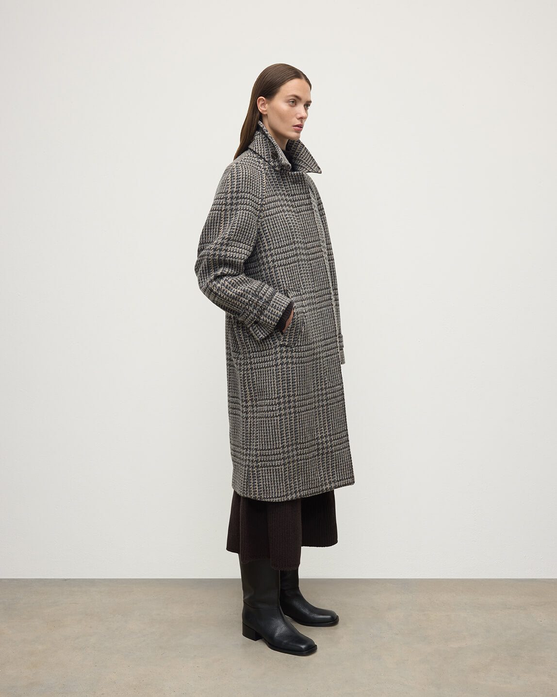 Johnstons of Elgin - Women's Balmacaan Coat | Peregrine Glen Urquhart