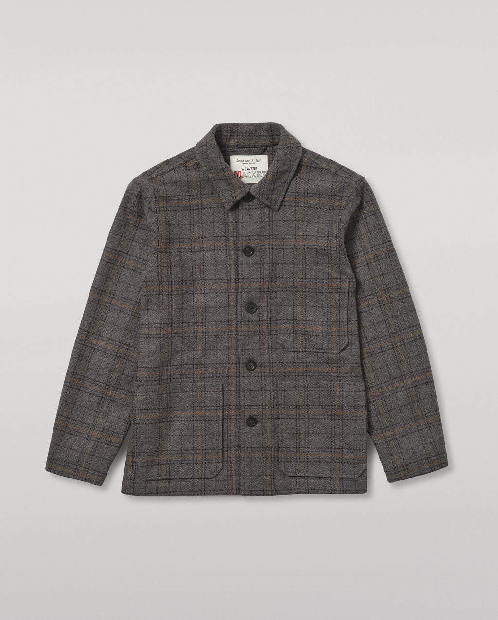 Johnstons of Elgin - The Weavers Jacket | Grey Tartan