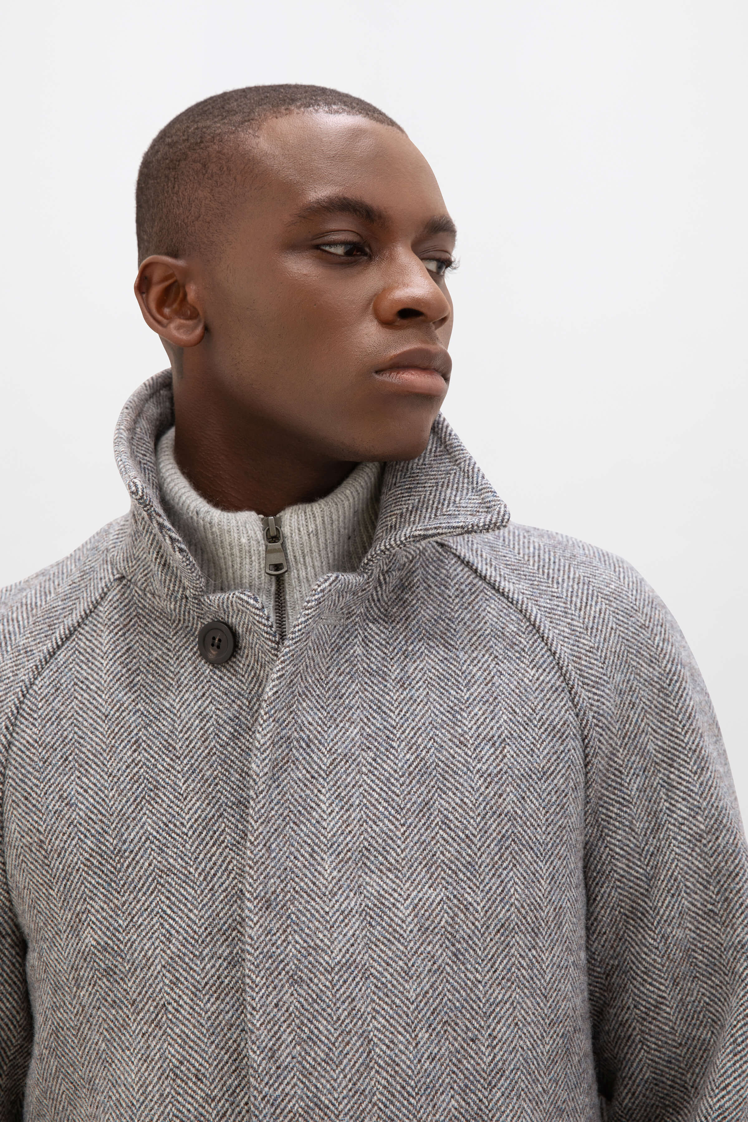 Johnstons of Elgin - 'The Balmacaan' Men's Coat | Storm