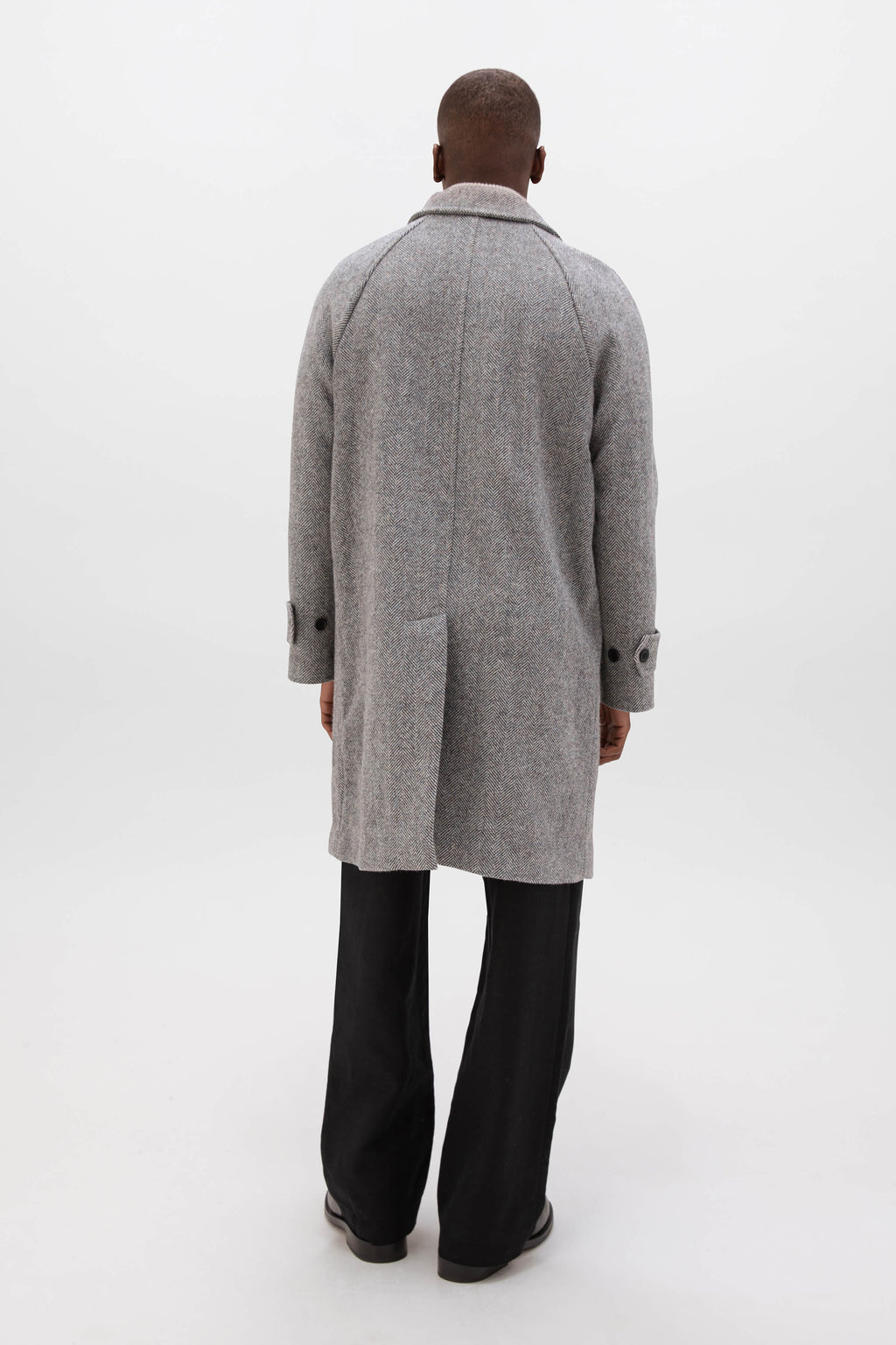 Johnstons of Elgin - 'The Balmacaan' Men's Coat | Storm