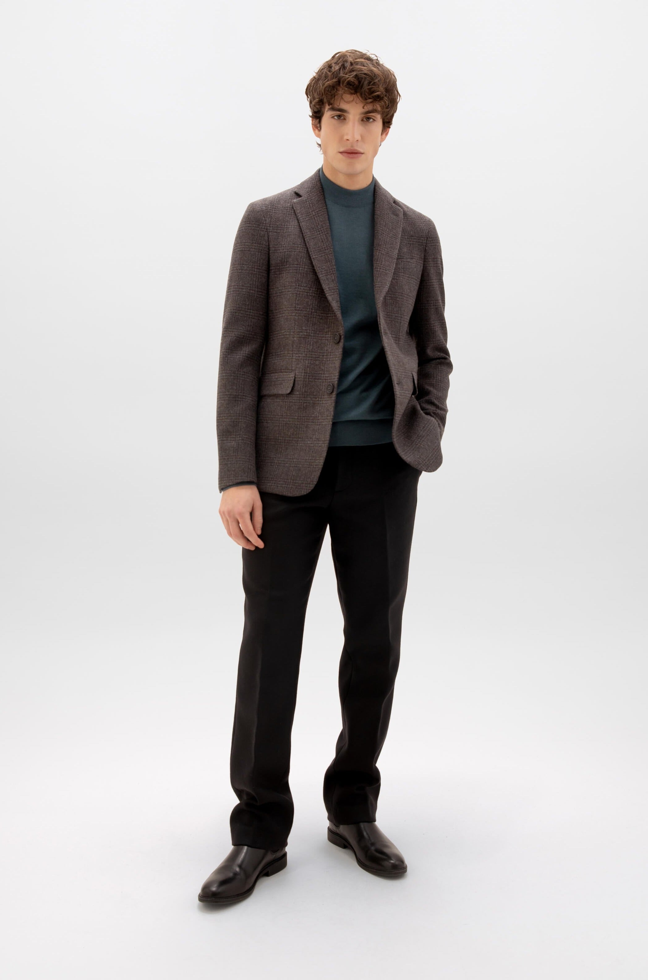 Johnstons of Elgin - Glen Check Tweed Jacket