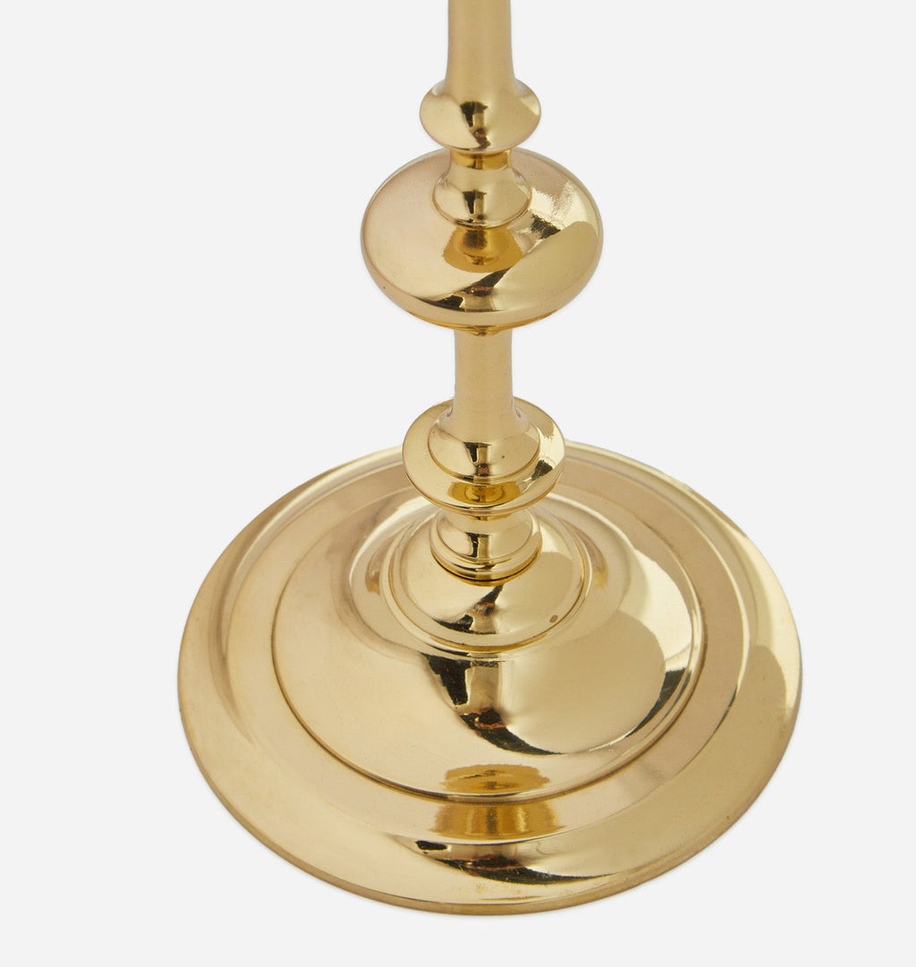 Amber Interiors - Oma Brass Taper Candlestick Holder