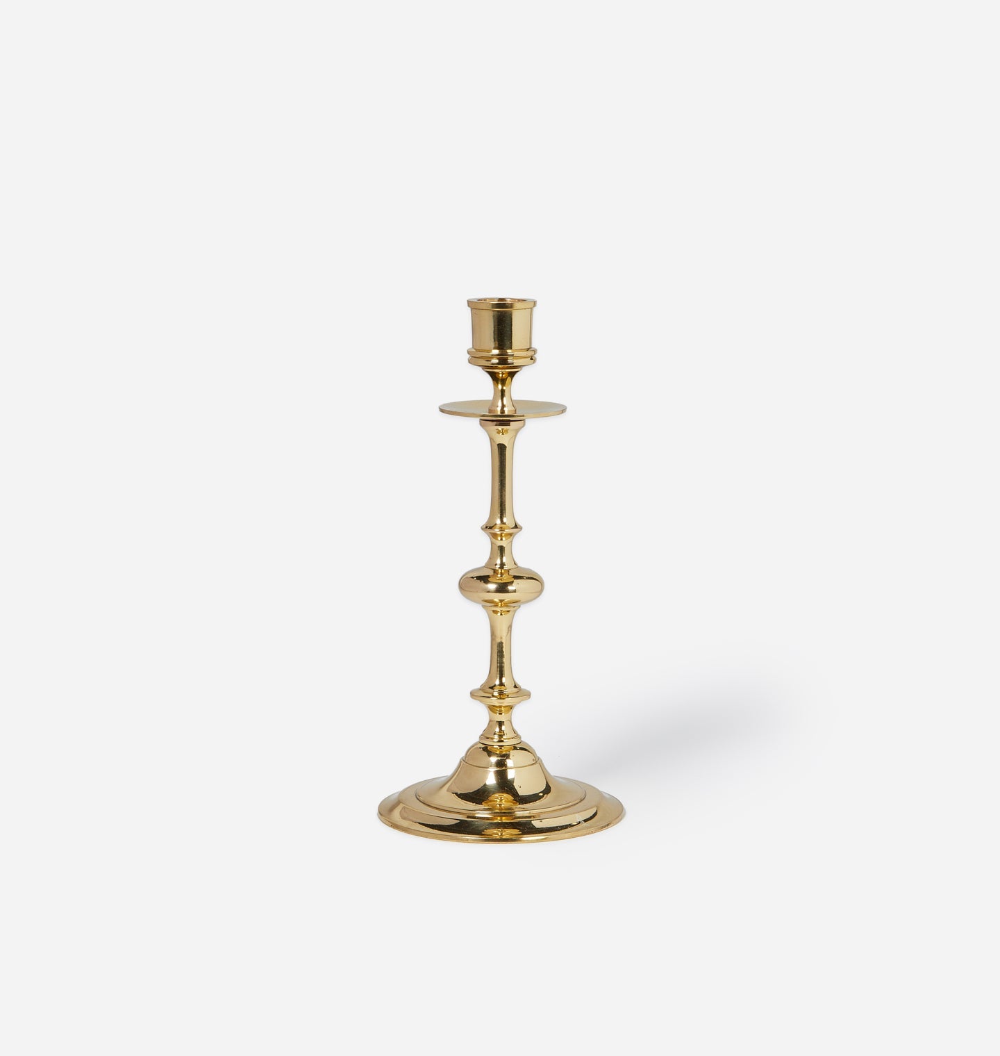 Amber Interiors - Oma Brass Taper Candlestick Holder