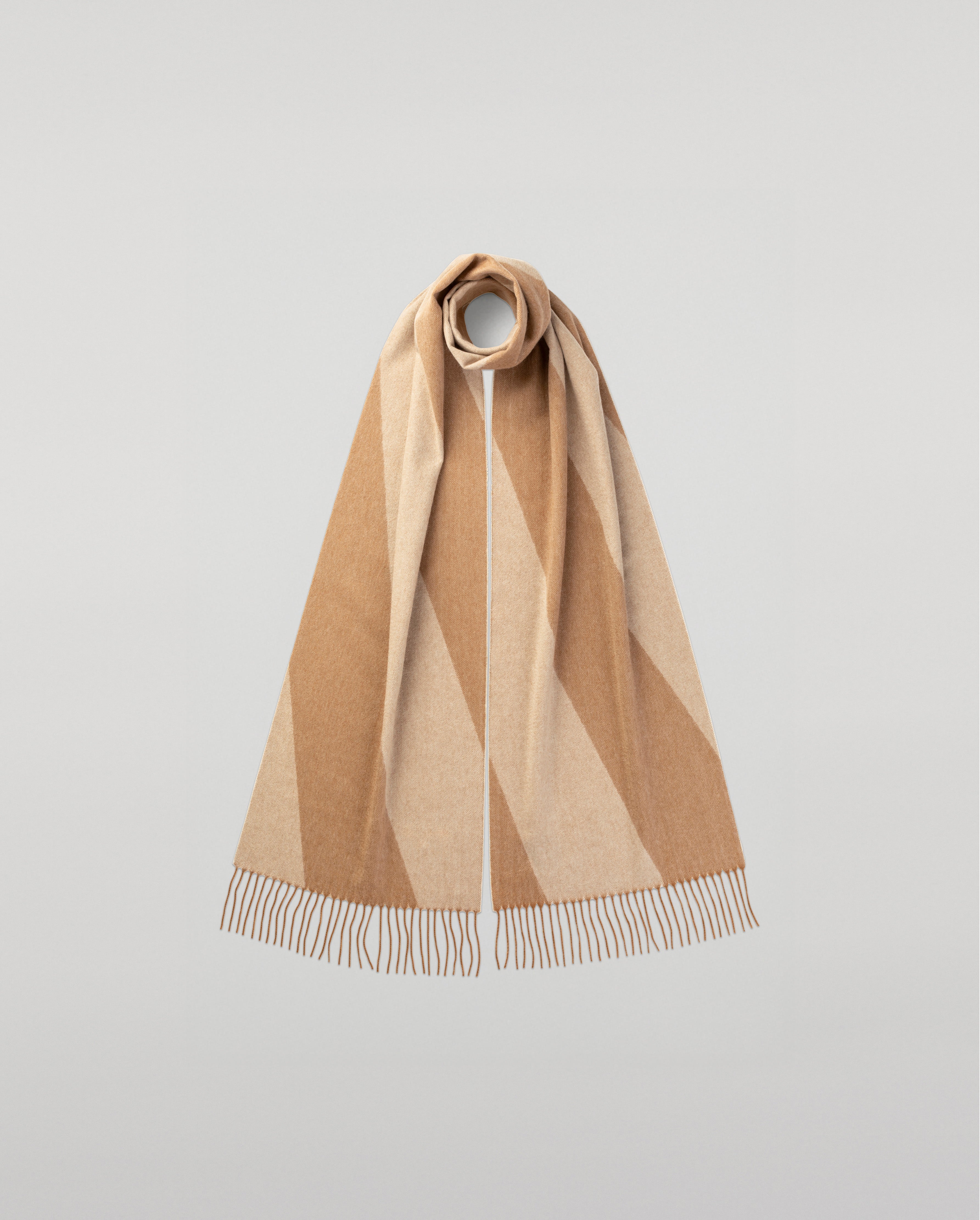 Johnstons of Elgin - Chevron Cashmere Vicuña Skinny Scarf