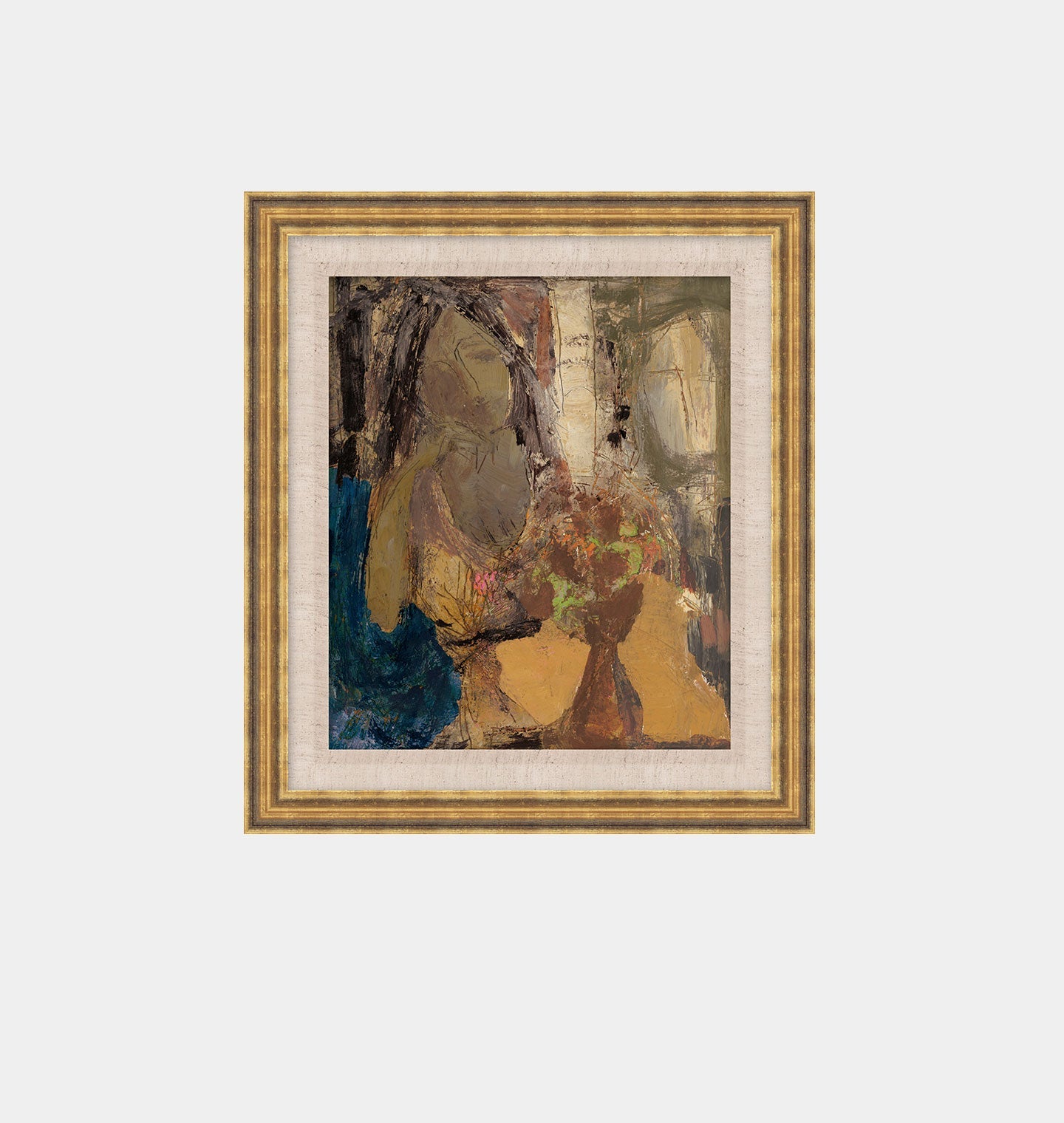 Amber Interiors - Talk Over Coffee Framed Print
