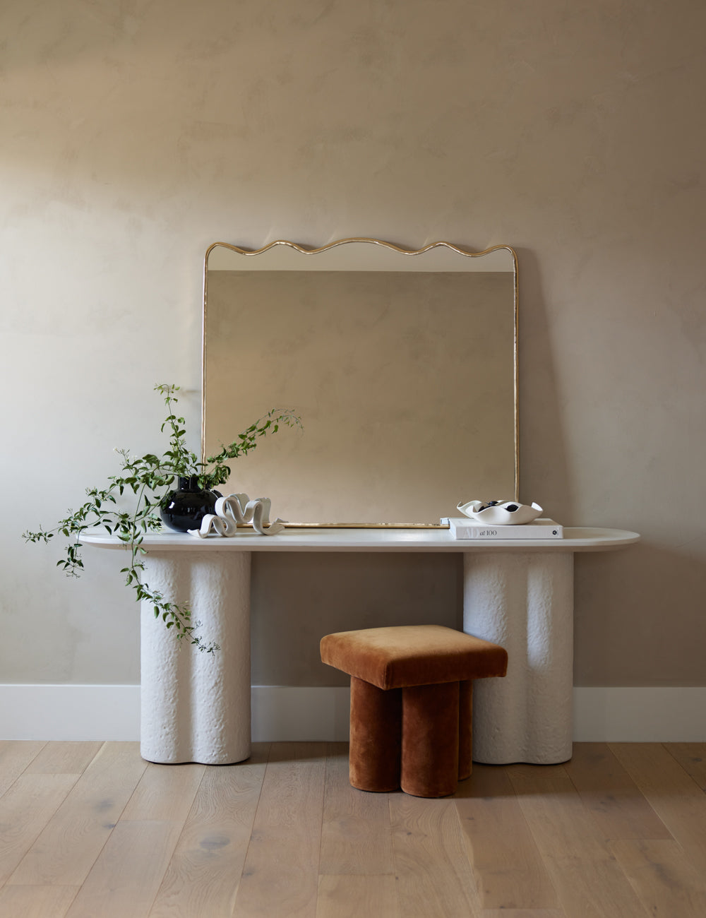 Lulu and Georgia - Open Box: Rook Mantel Mirror, Gold, by Sarah Sherman Samuel