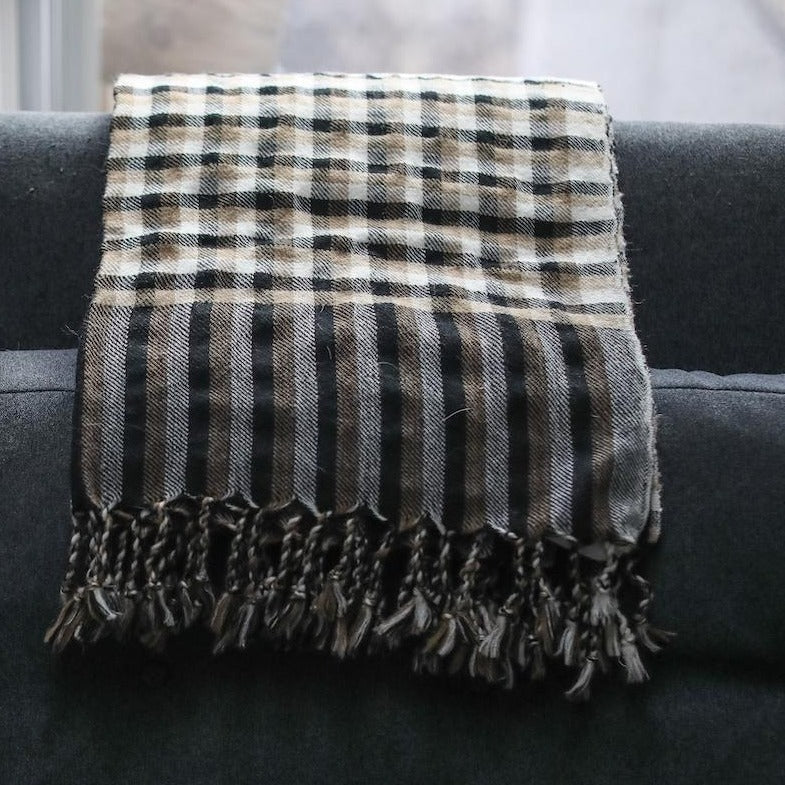 Terra Klay - Hansa Plaid Throw Blanket