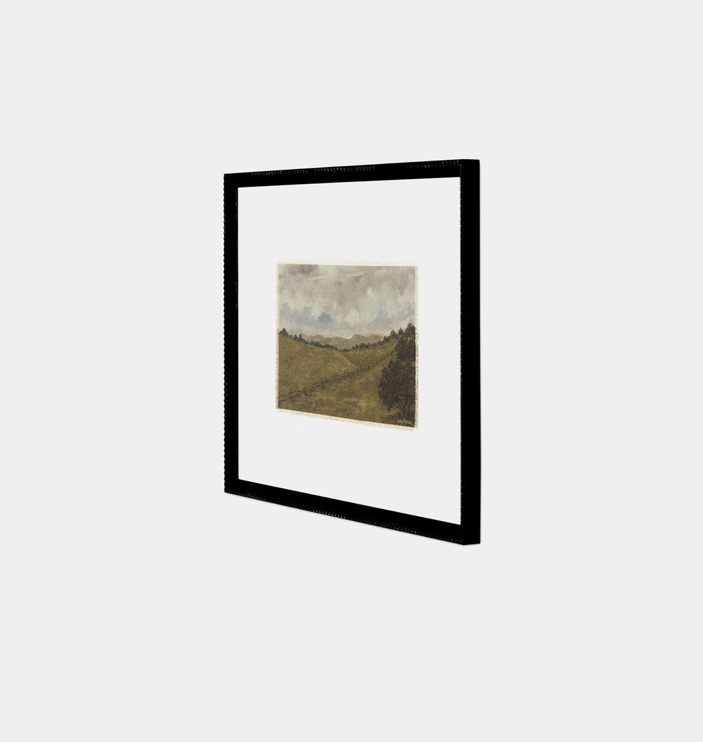 Amber Interiors - The Fenceline by Lori Marie Framed Print