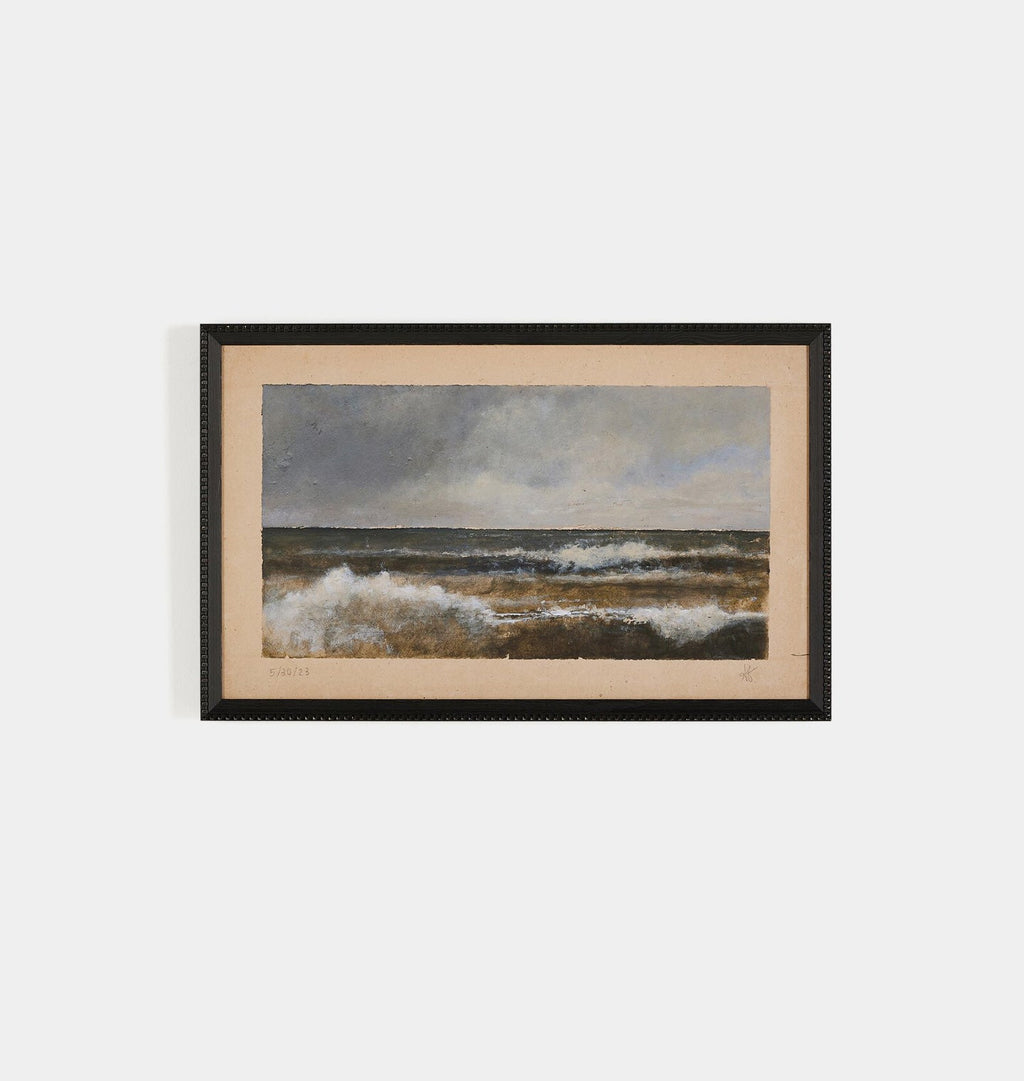 Amber Interiors - Tides A Changing by Aileen Fitzgerald Framed Print