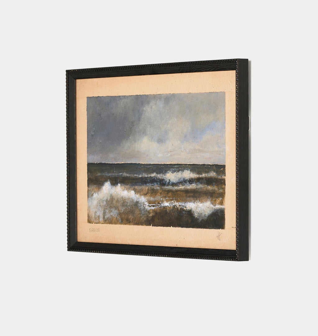 Amber Interiors - Tides A Changing by Aileen Fitzgerald Framed Print