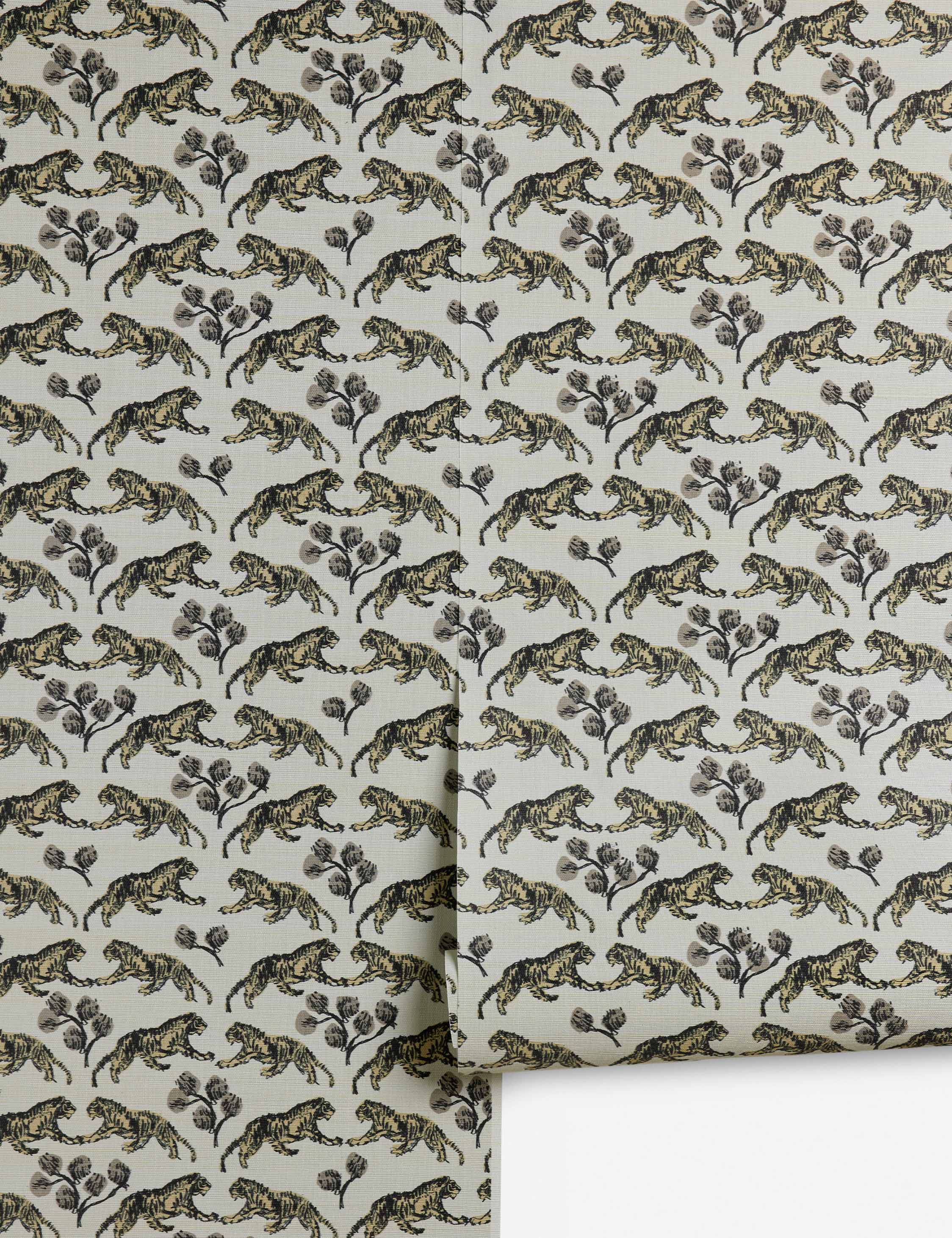 Lulu and Georgia - Tiger Grasscloth Wallpaper by Sarah Sherman Samuel