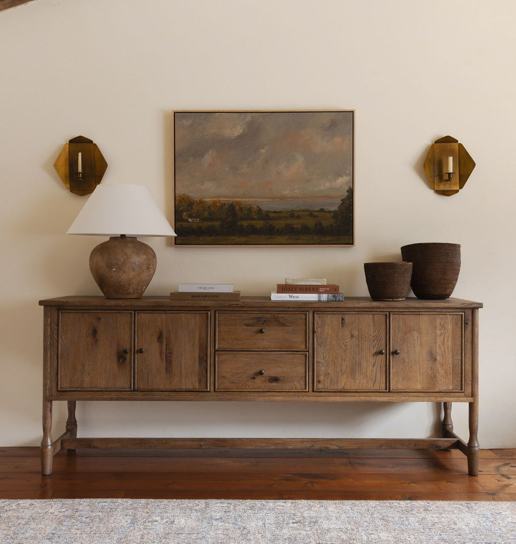 Amber Interiors - Brass Wall Candle Holder