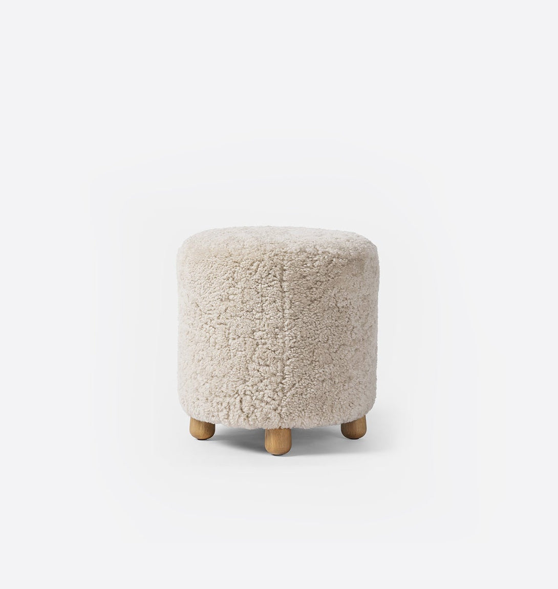 Amber Interiors - Tocho Shearling Footed Stool