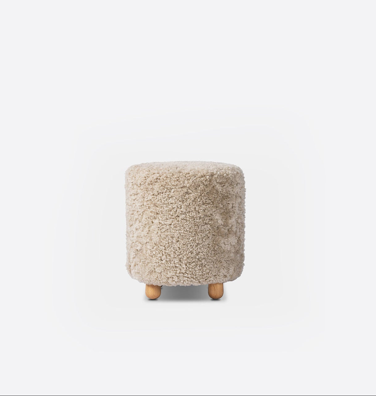 Amber Interiors - Tocho Shearling Footed Stool