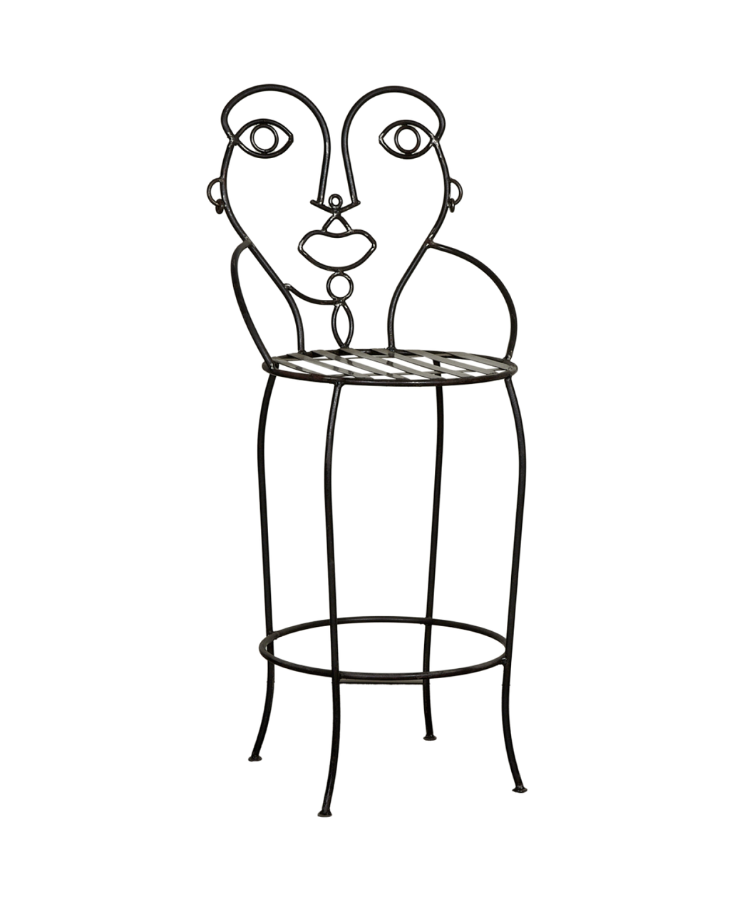Olive Ateliers - Metal Face Bar Stool - Hers