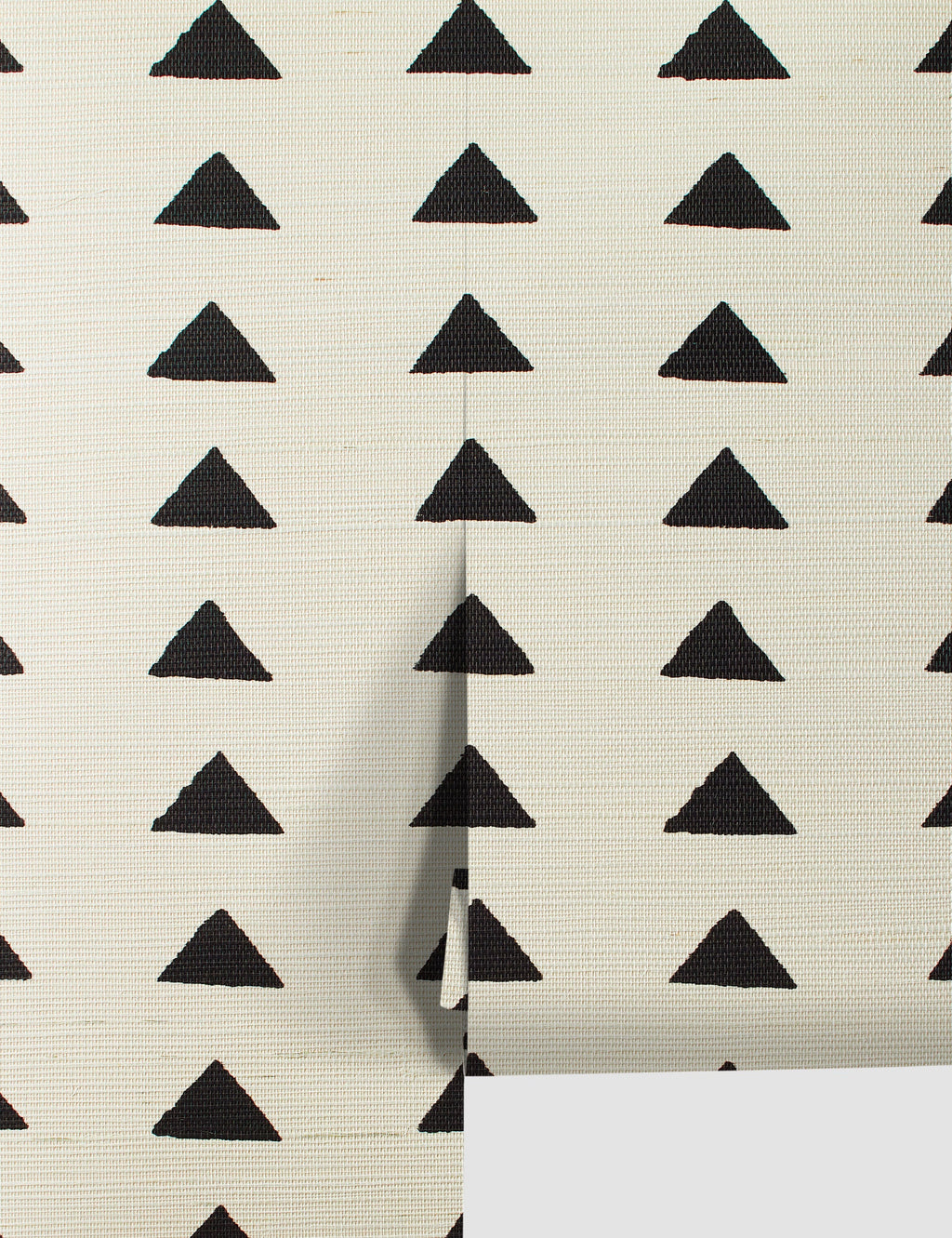Lulu and Georgia - Triangles Grasscloth Wallpaper By Nathan Turner