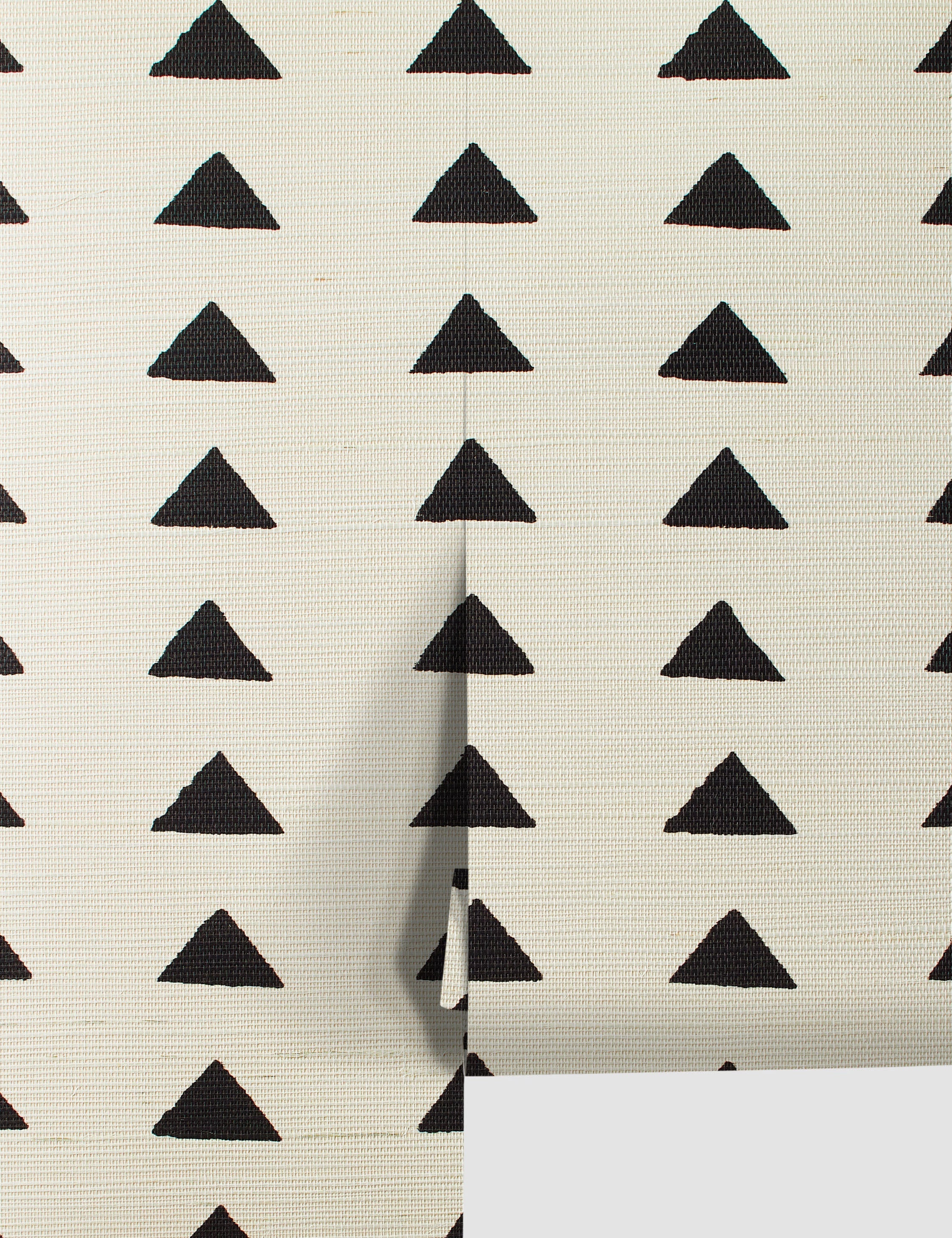 Lulu and Georgia - Triangles Grasscloth Wallpaper By Nathan Turner