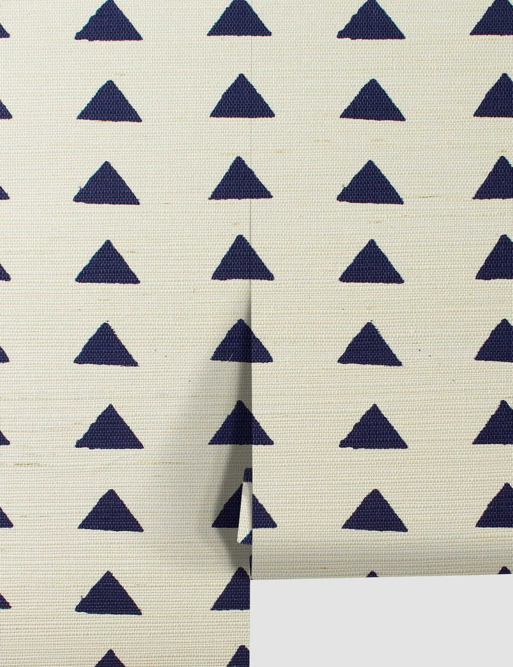 Lulu and Georgia - Triangles Grasscloth Wallpaper By Nathan Turner
