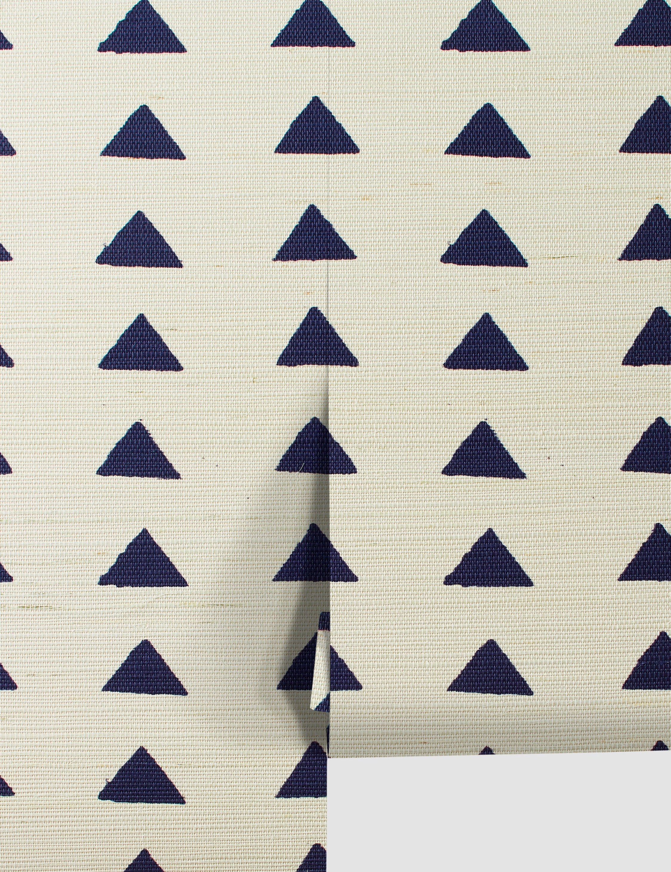 Lulu and Georgia - Triangles Grasscloth Wallpaper By Nathan Turner