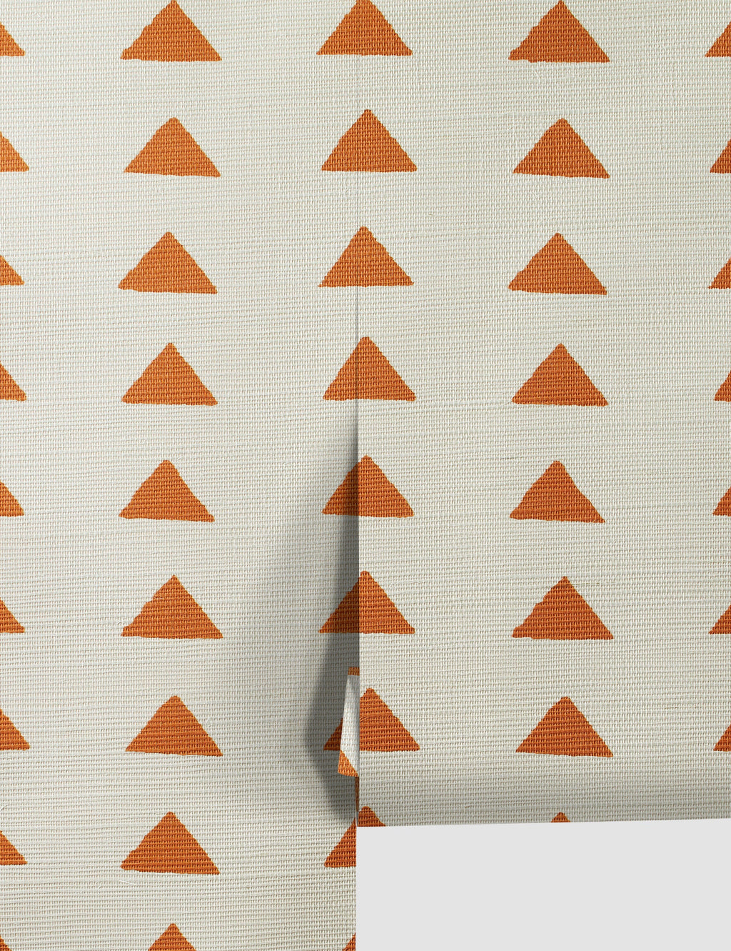 Lulu and Georgia - Triangles Grasscloth Wallpaper By Nathan Turner