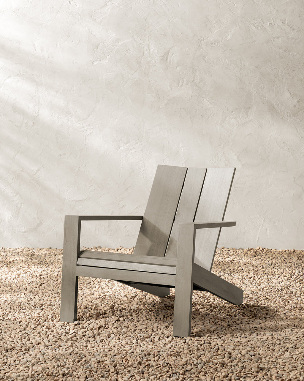 McGee & Co - Triby Gray Teak Outdoor Lounge Chair