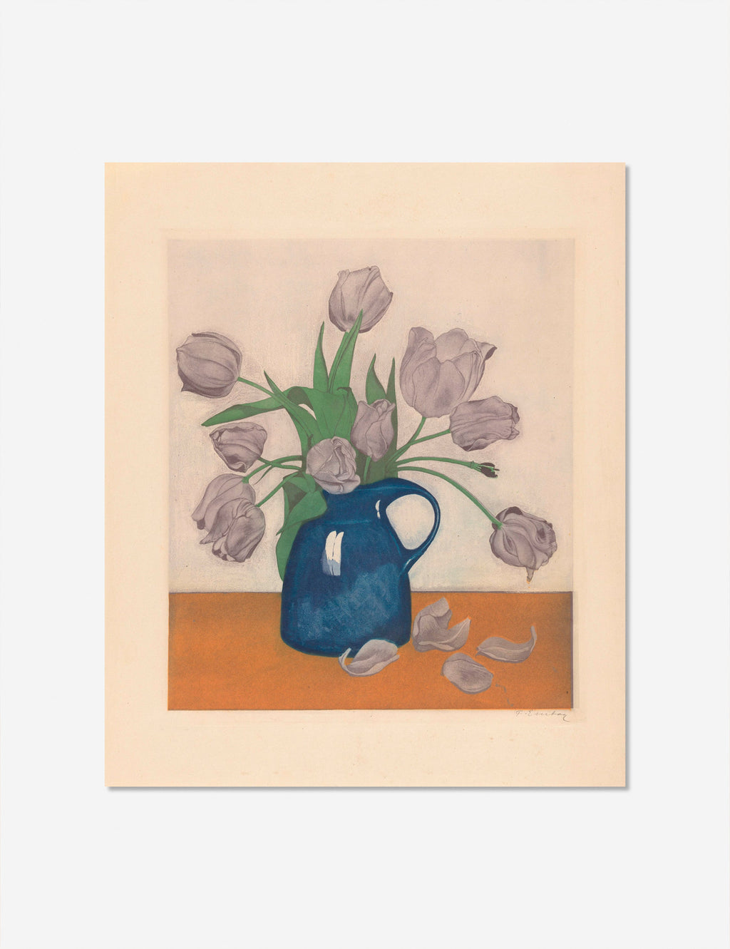 Lulu and Georgia - Tulips in a Pitcher Print by Frans Everbag