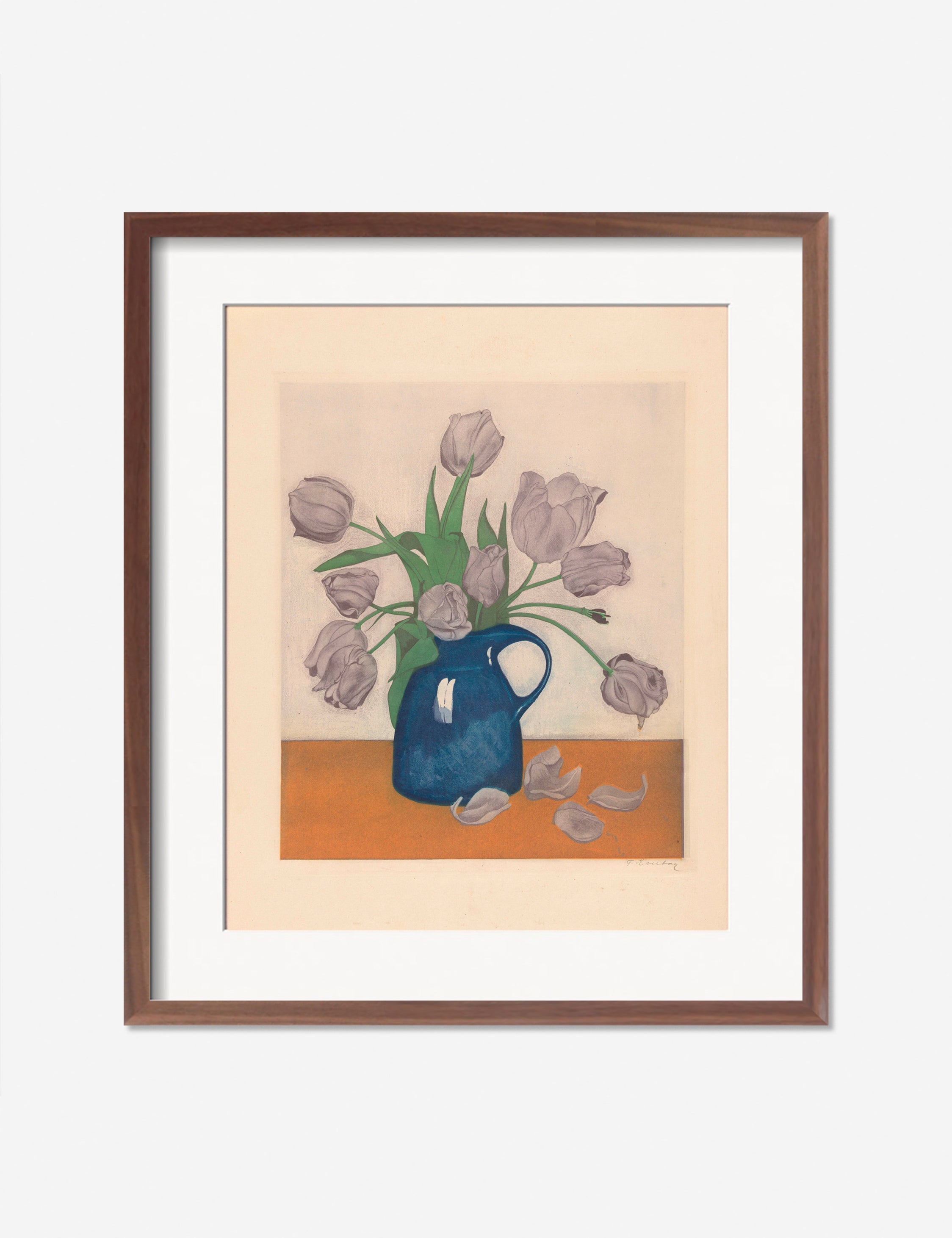 Lulu and Georgia - Tulips in a Pitcher Print by Frans Everbag