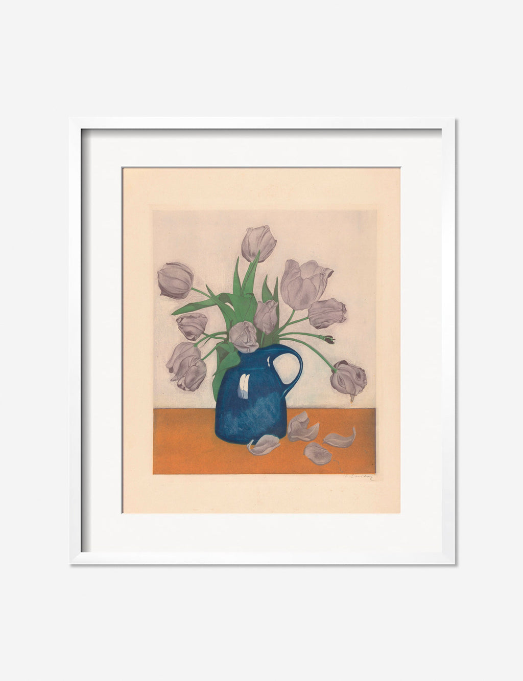 Lulu and Georgia - Tulips in a Pitcher Print by Frans Everbag