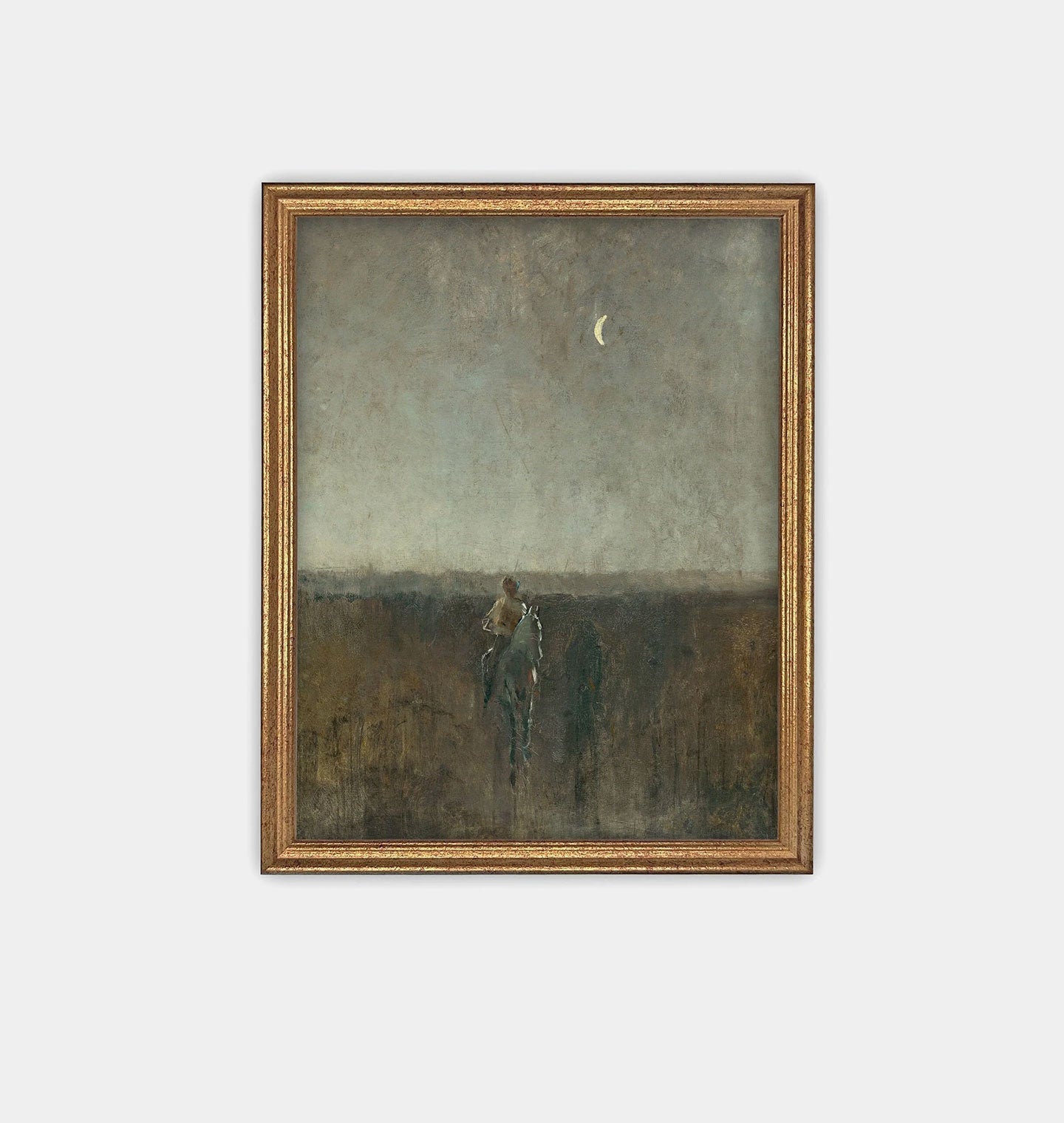 Amber Interiors - Twilight Rider Framed Print