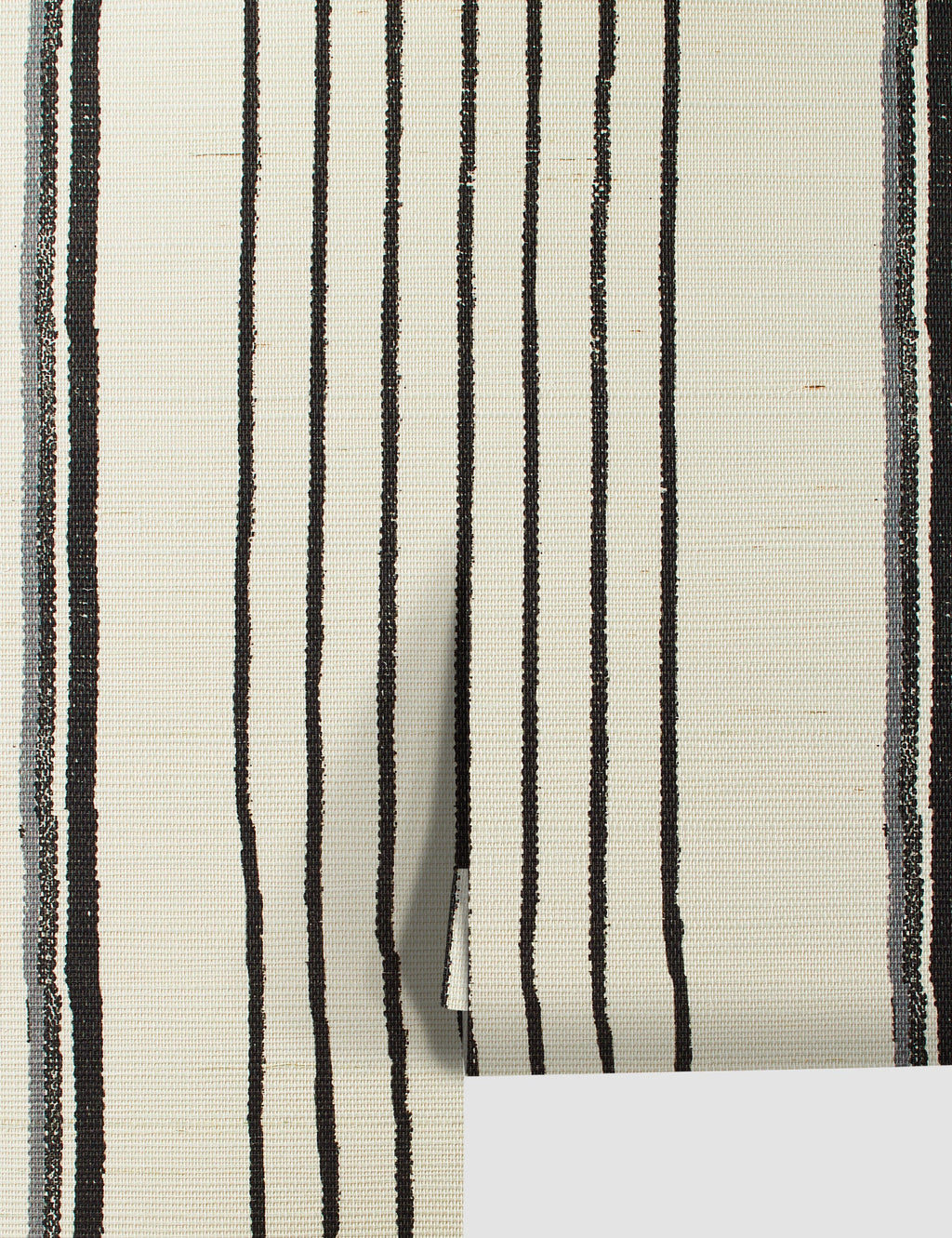 Lulu and Georgia - Two Tone Stripe Grasscloth Wallpaper By Nathan Turner