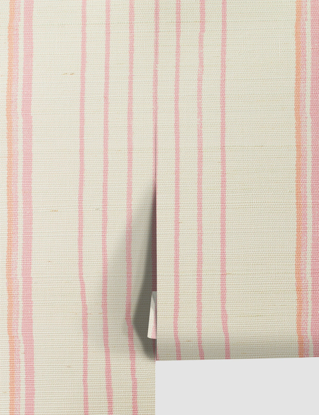 Lulu and Georgia - Two Tone Stripe Grasscloth Wallpaper By Nathan Turner