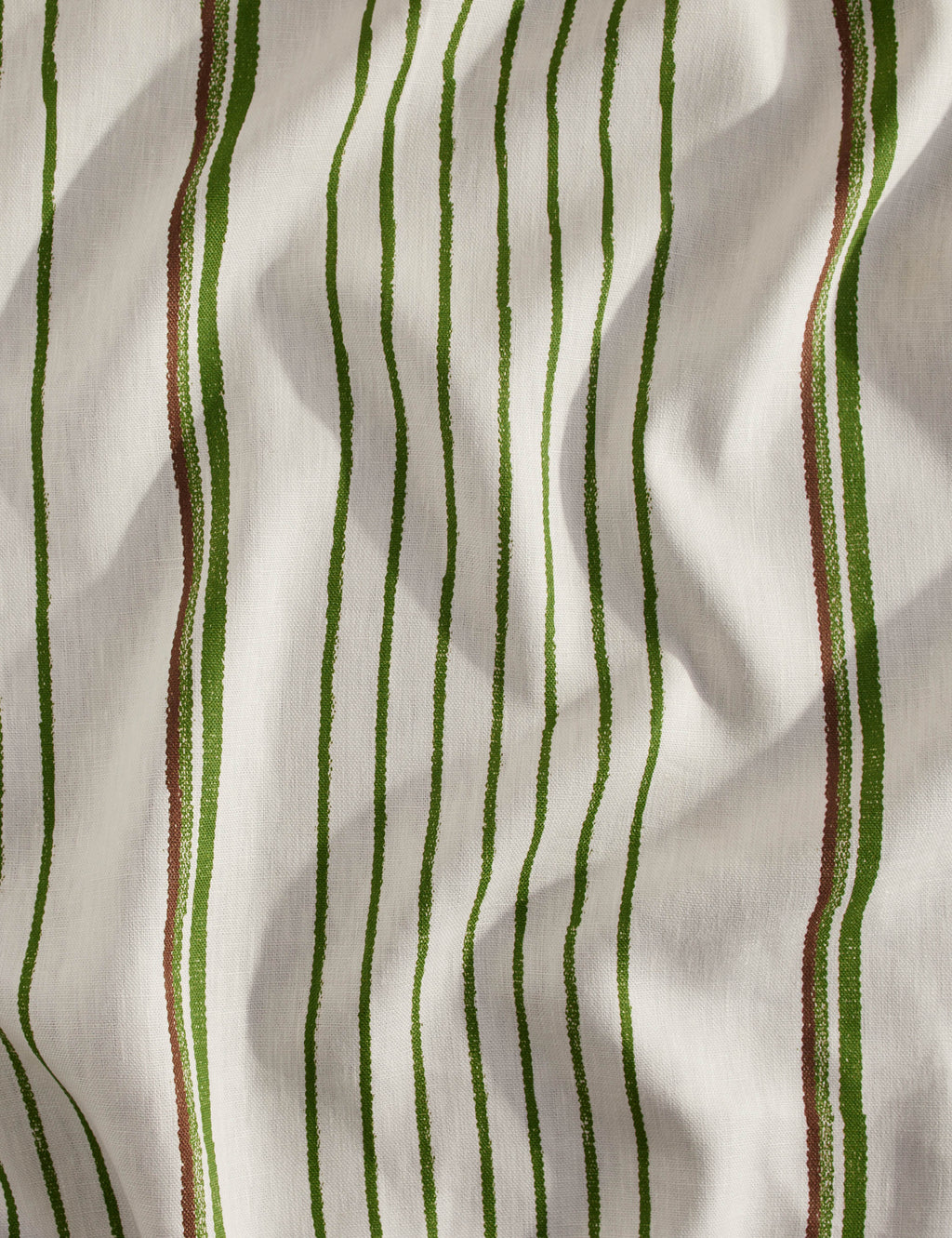 Lulu and Georgia - Two Tone Stripe Linen Fabric by Nathan Turner
