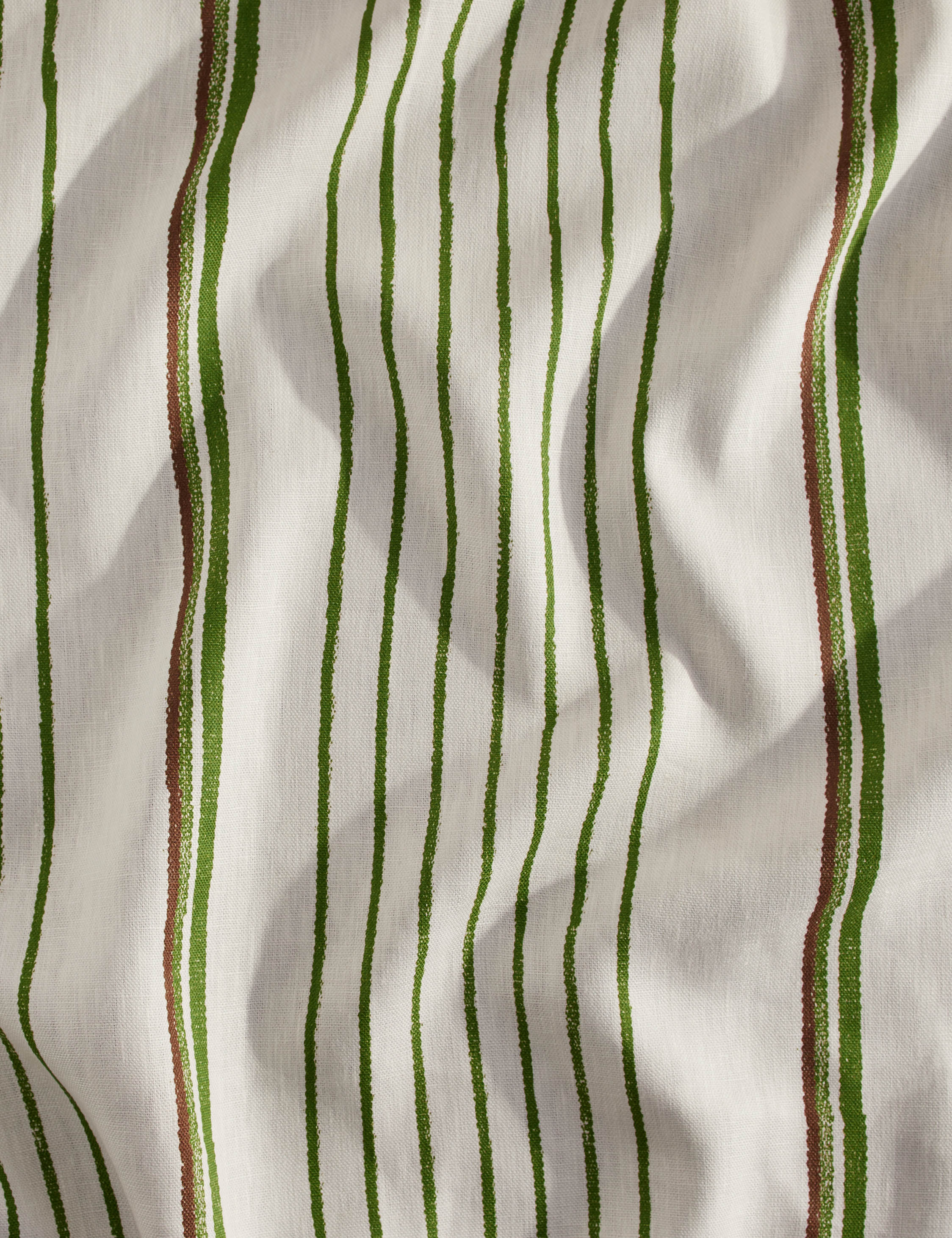 Lulu and Georgia - Two Tone Stripe Linen Fabric by Nathan Turner