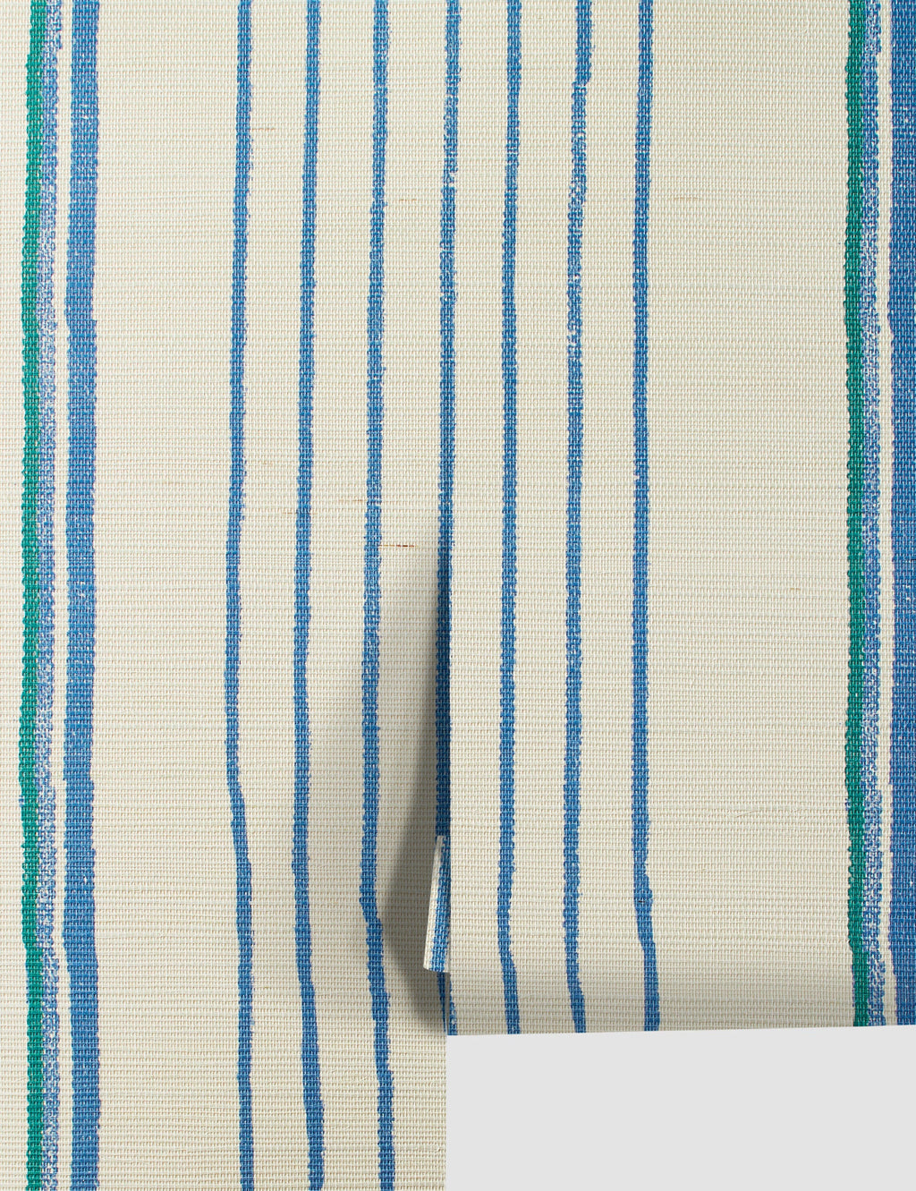 Lulu and Georgia - Two Tone Stripe Grasscloth Wallpaper By Nathan Turner