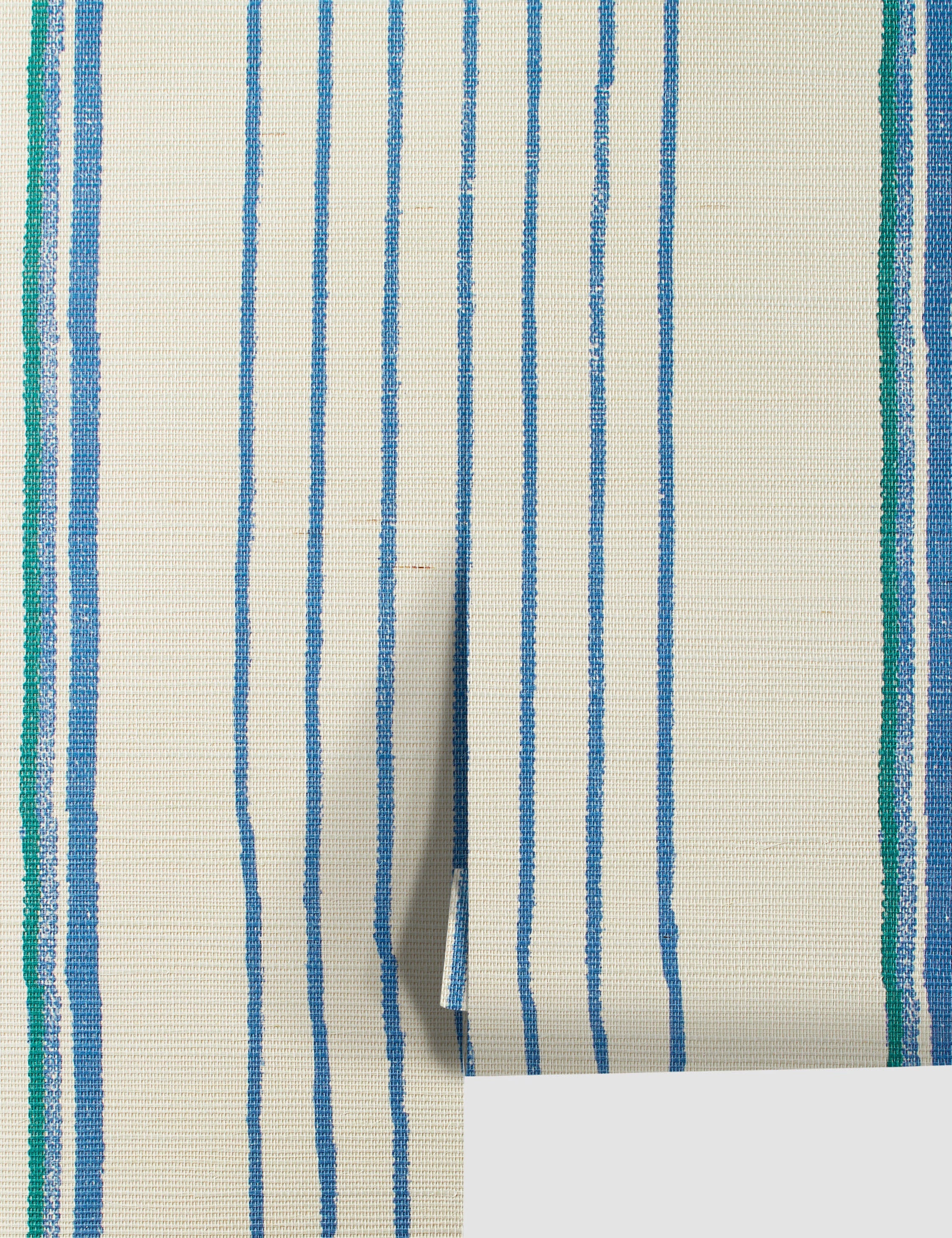 Lulu and Georgia - Two Tone Stripe Grasscloth Wallpaper By Nathan Turner